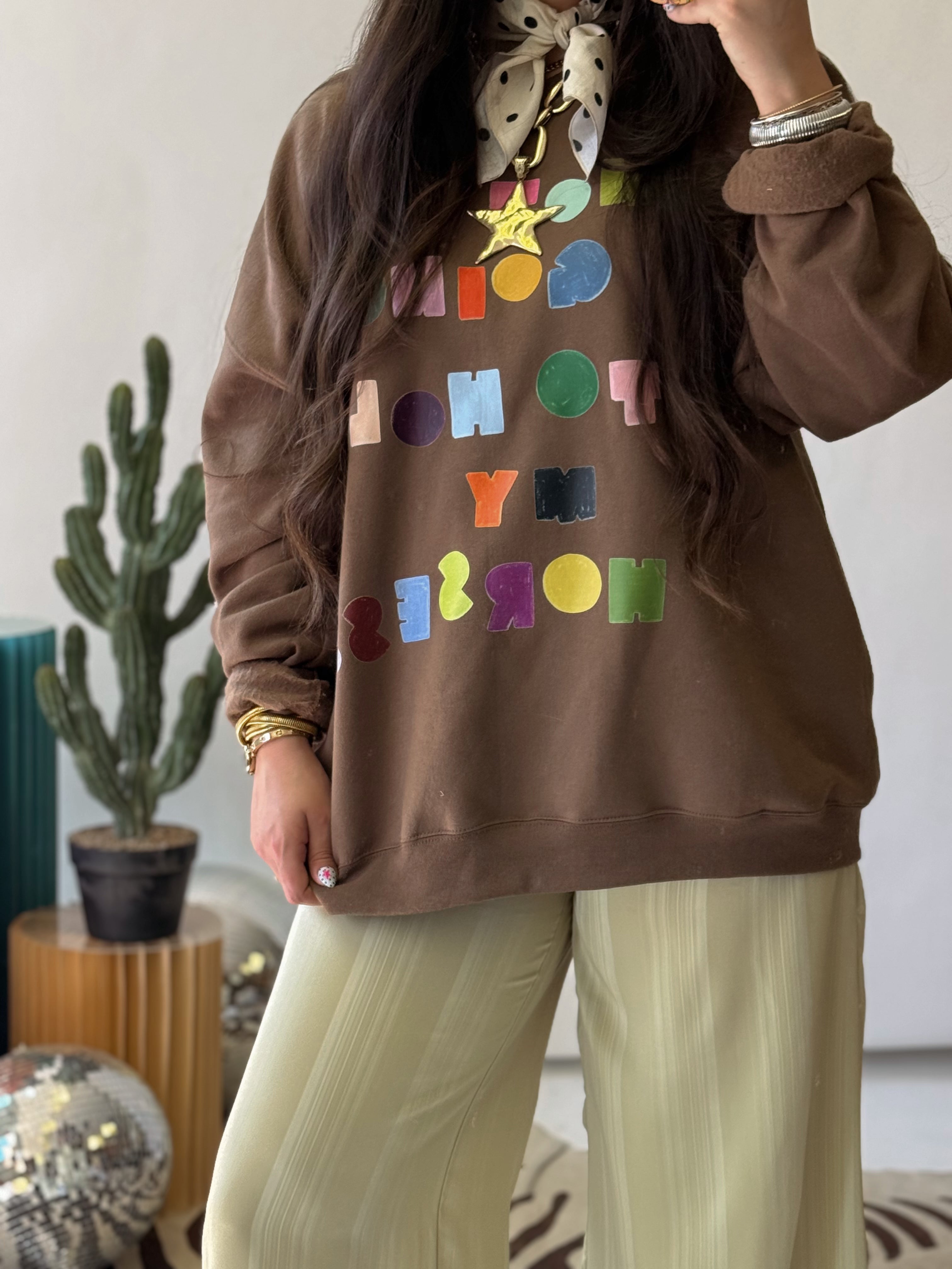 The Not Gonna Hold My Horses Sweatshirt