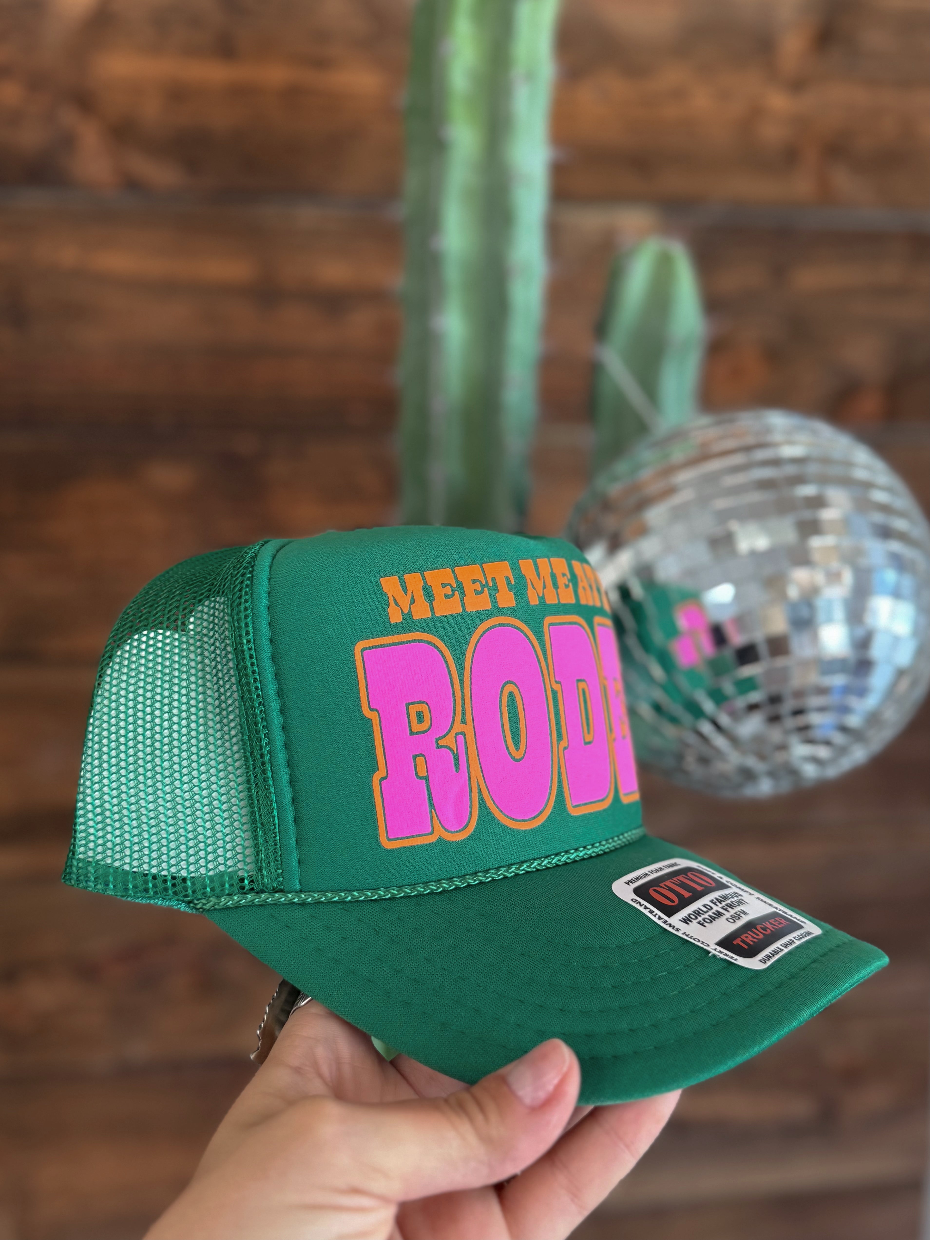 The "Meet Me At The Rodeo" Trucker Hat