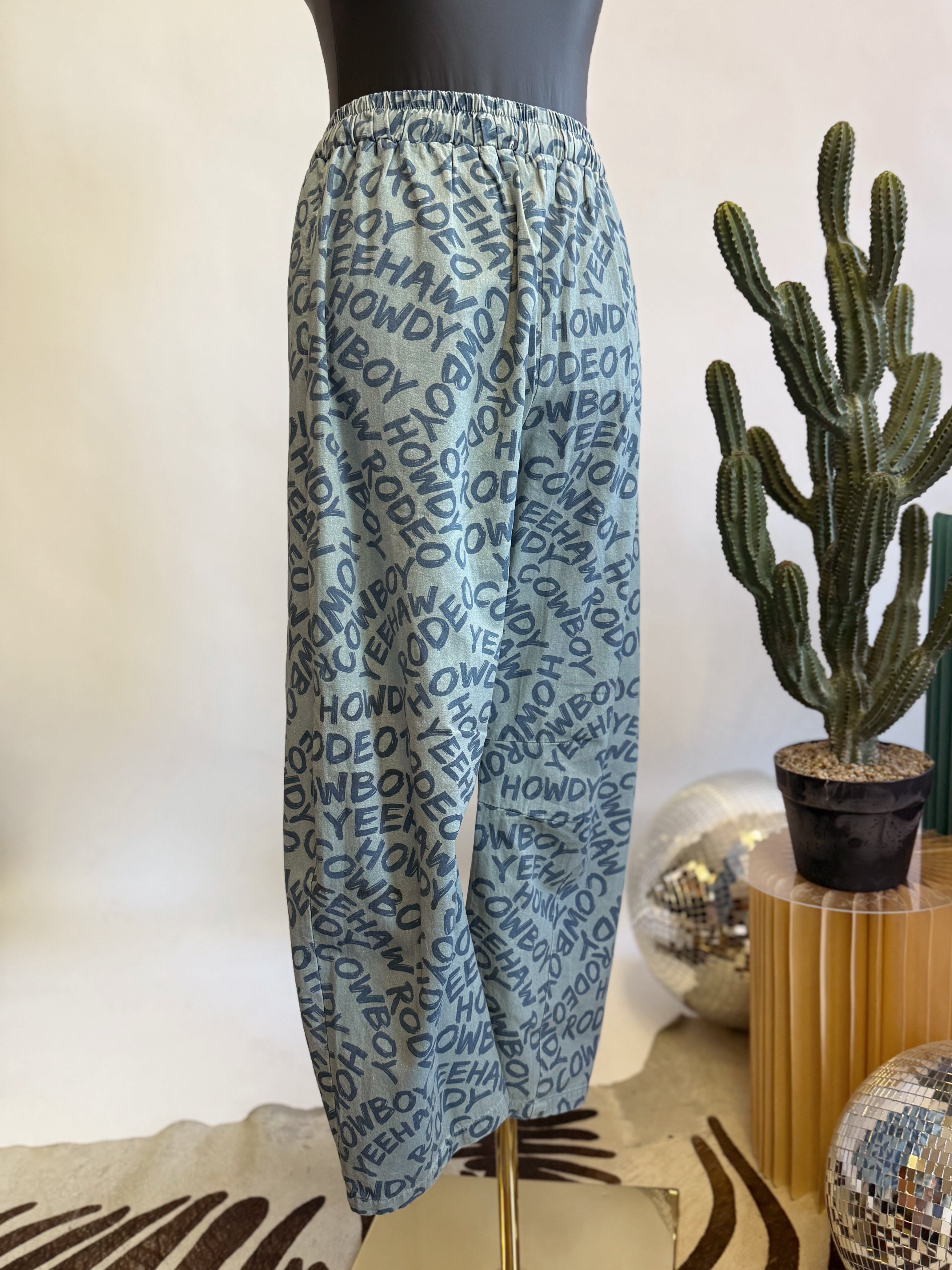 The Cowboy Barrel Pants - Restock