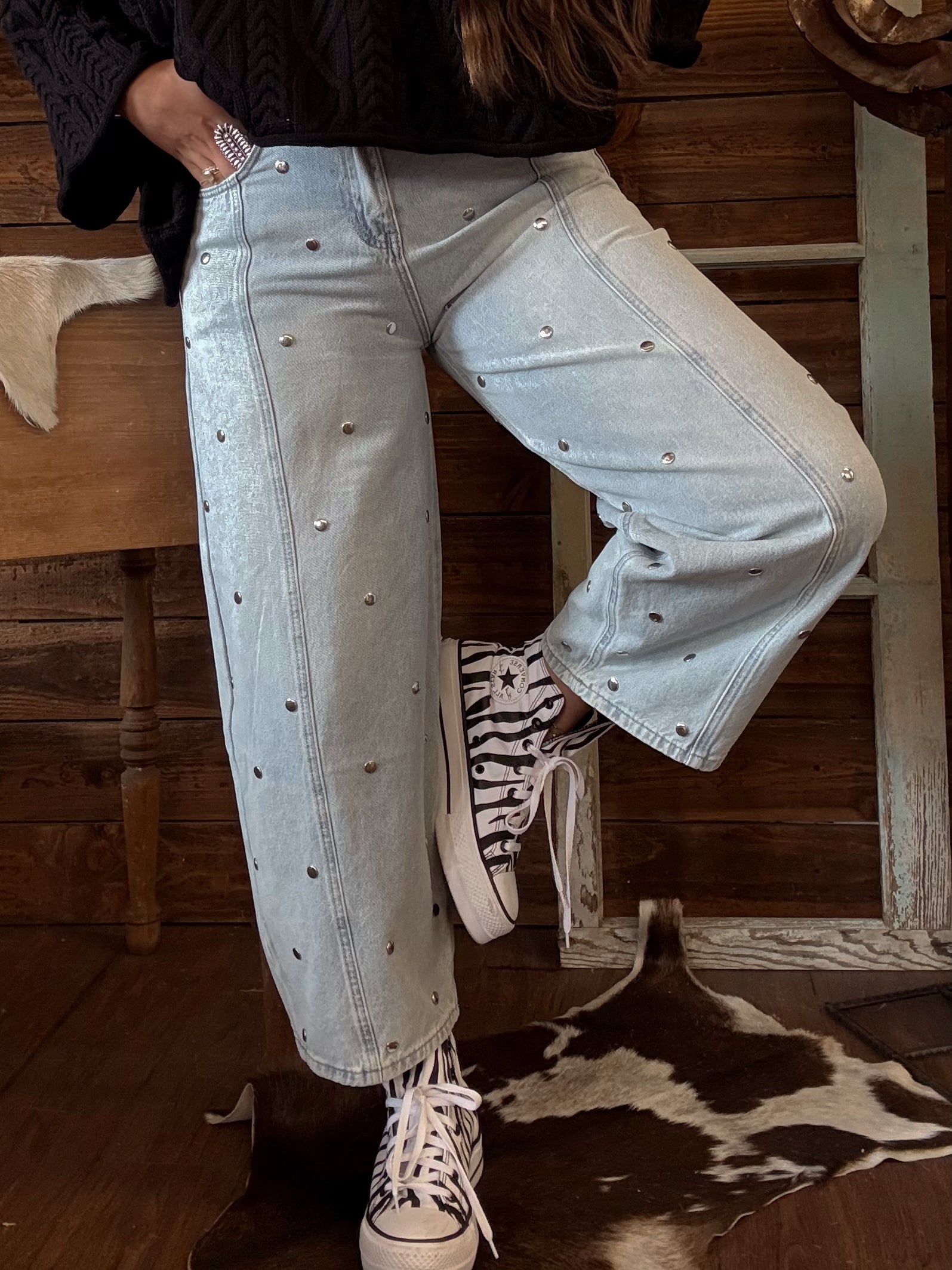 The Adeline Barrel Jeans