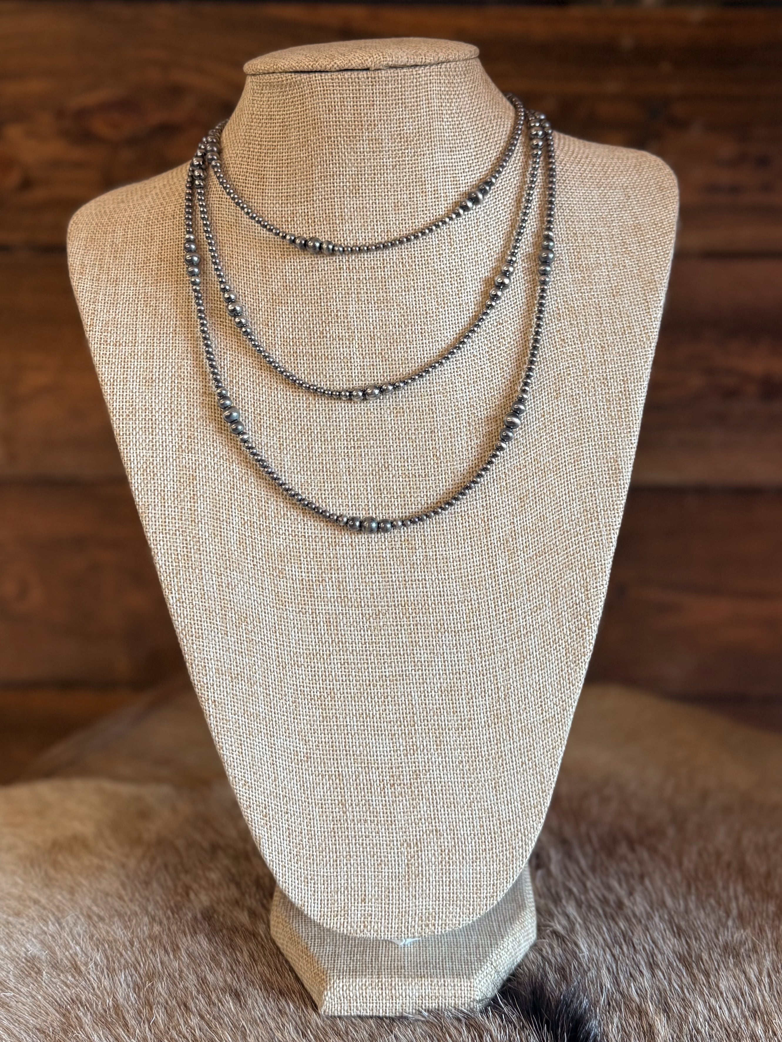 The Hand-Strung Graduated Sterling Pearl Necklace