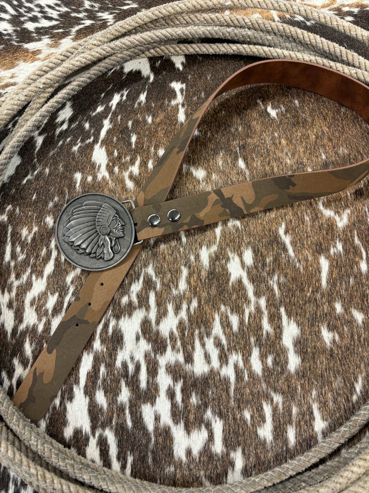 The Chief Roughout Camo Belt