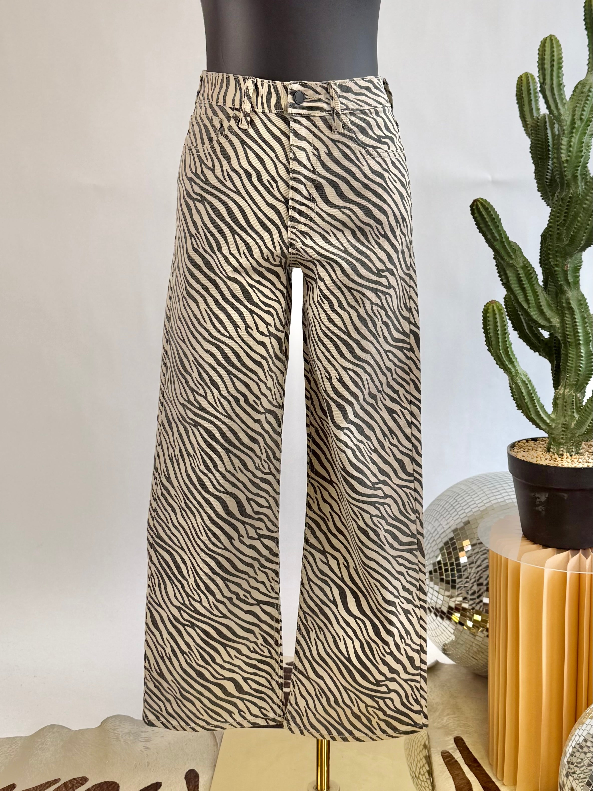 The Ava Zebra Jeans