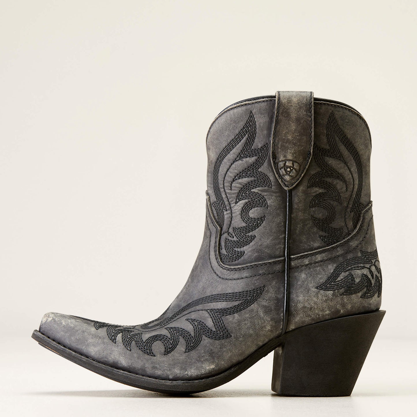 The Ariat Chandler Western Boot - Distressed Black