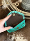 The Tooled Leather Sunglasses Case (Turquoise)