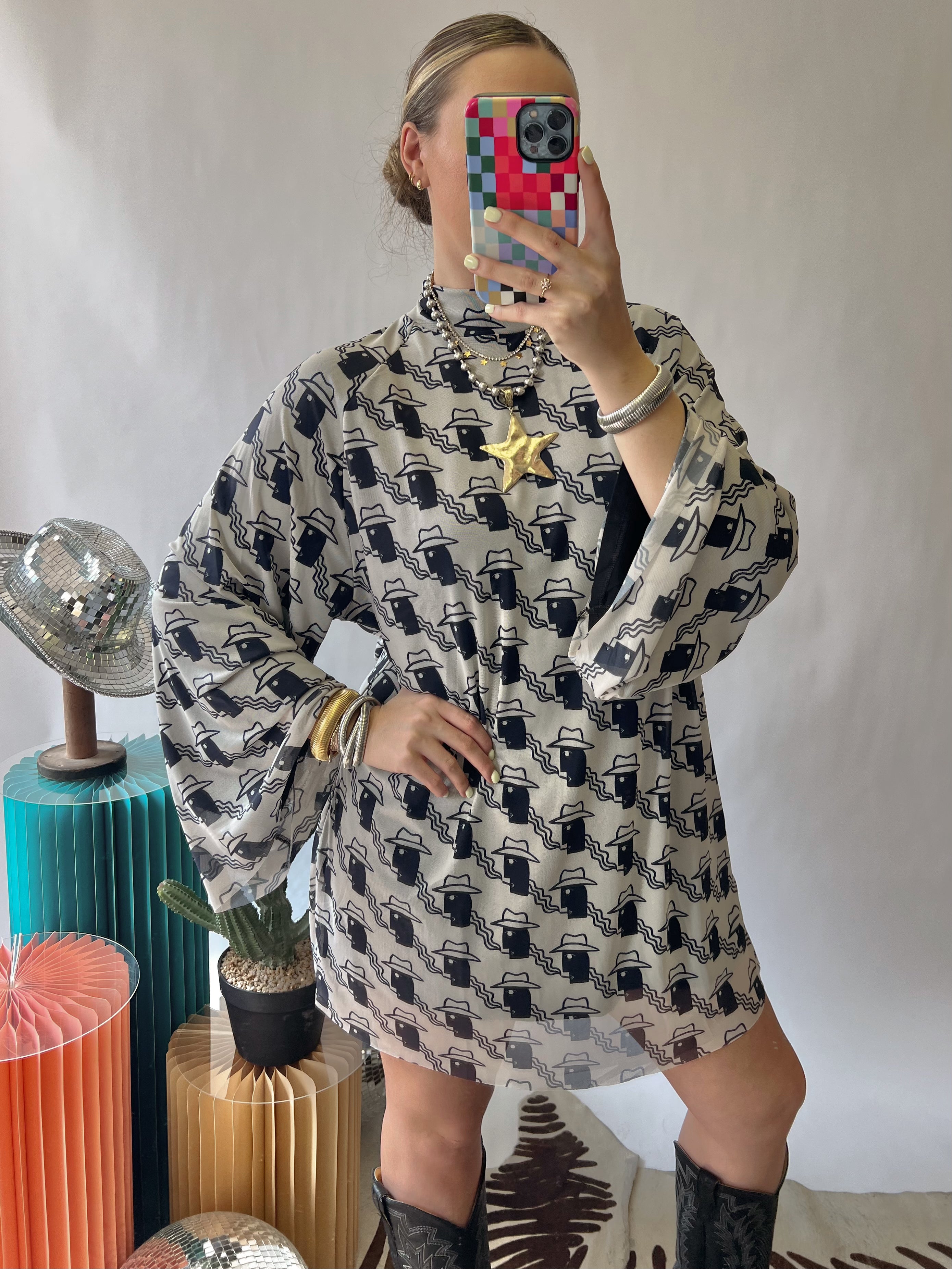 The Cowboy Mesh Tunic Dress