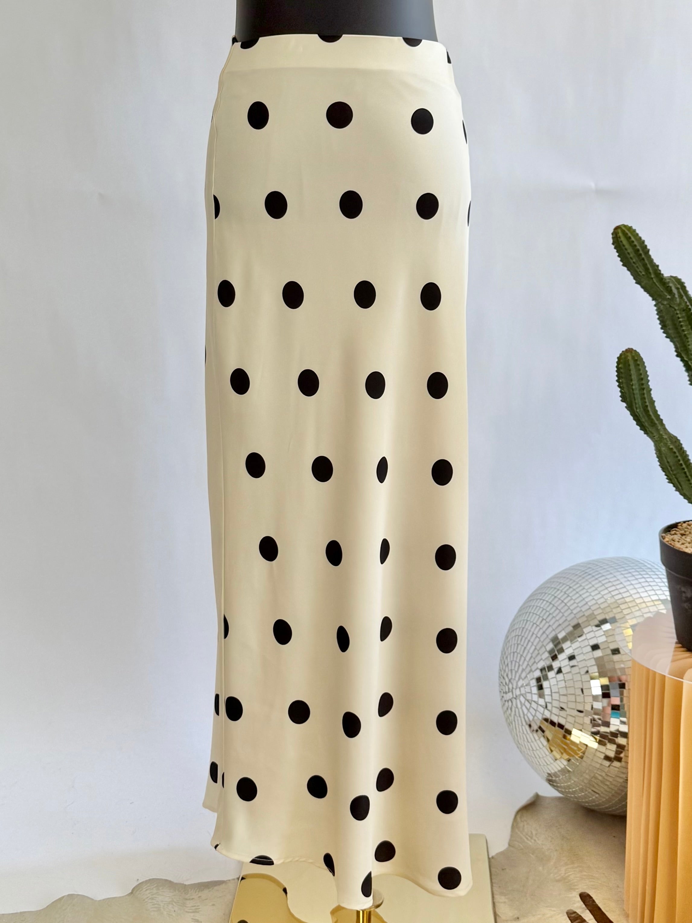 The Noir Polka Dot Skirt