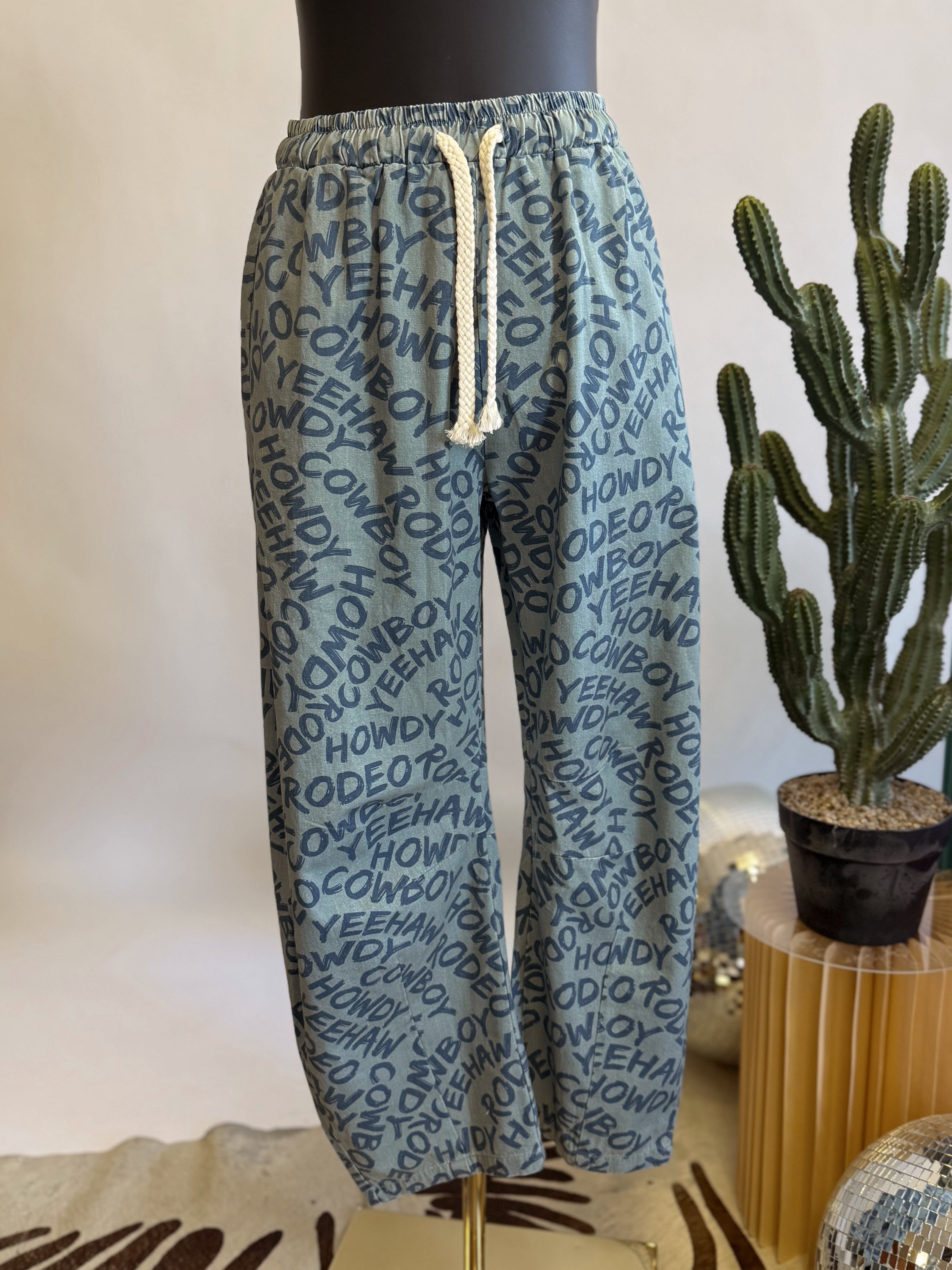 The Cowboy Barrel Pants - Restock