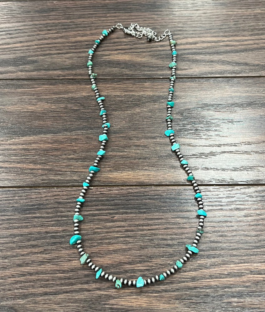 The Bibbi Handmade Navajo Turquoise Necklace