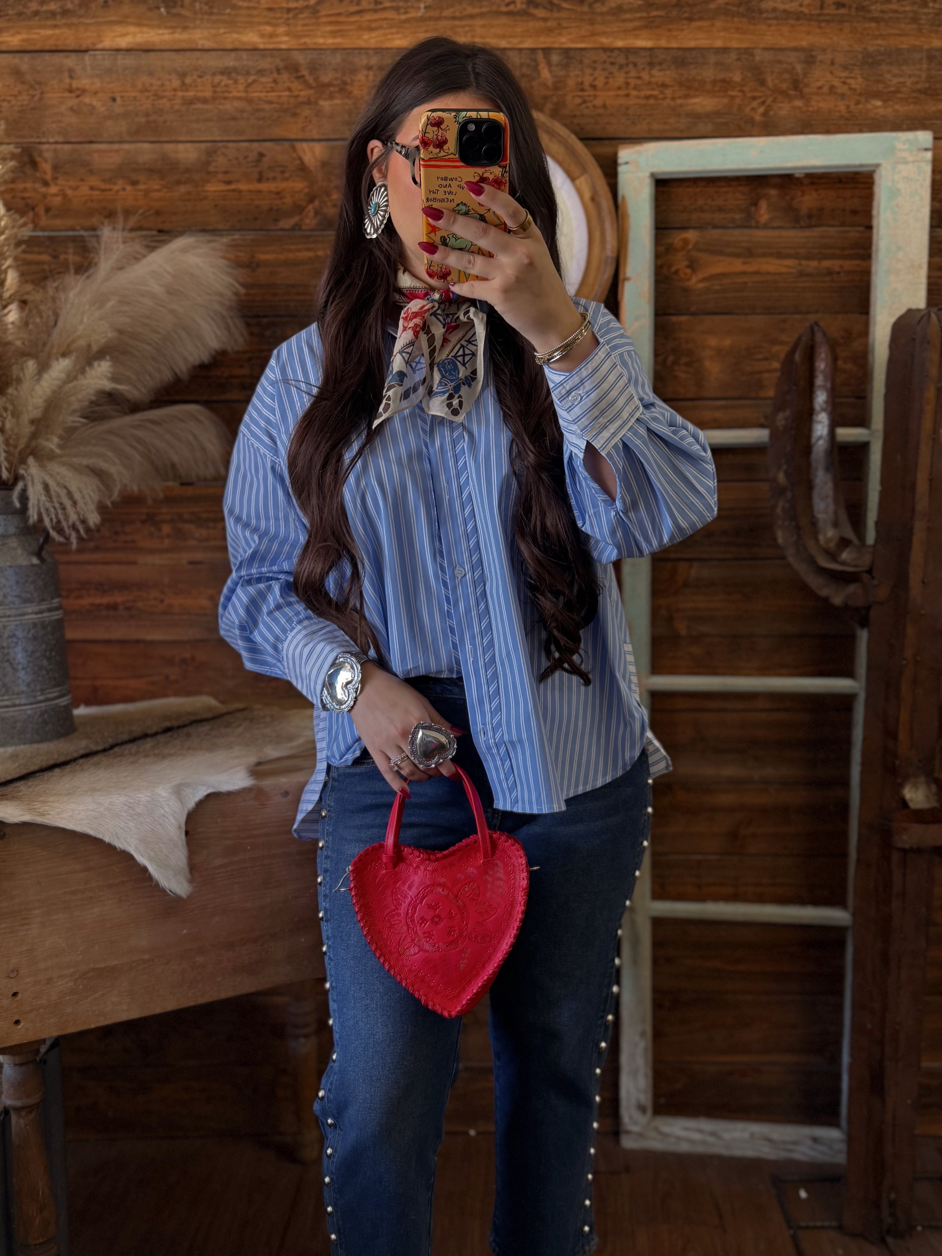 The Harlow Pinstripe Top