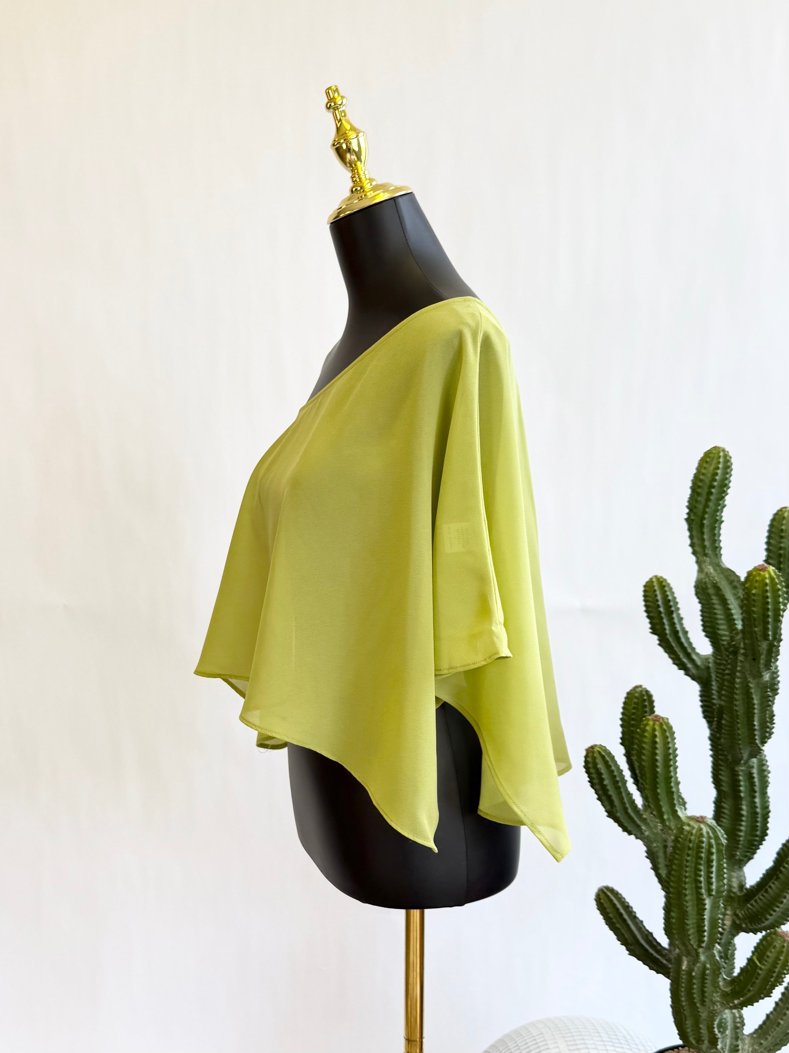 The Chartreuse Cape Top