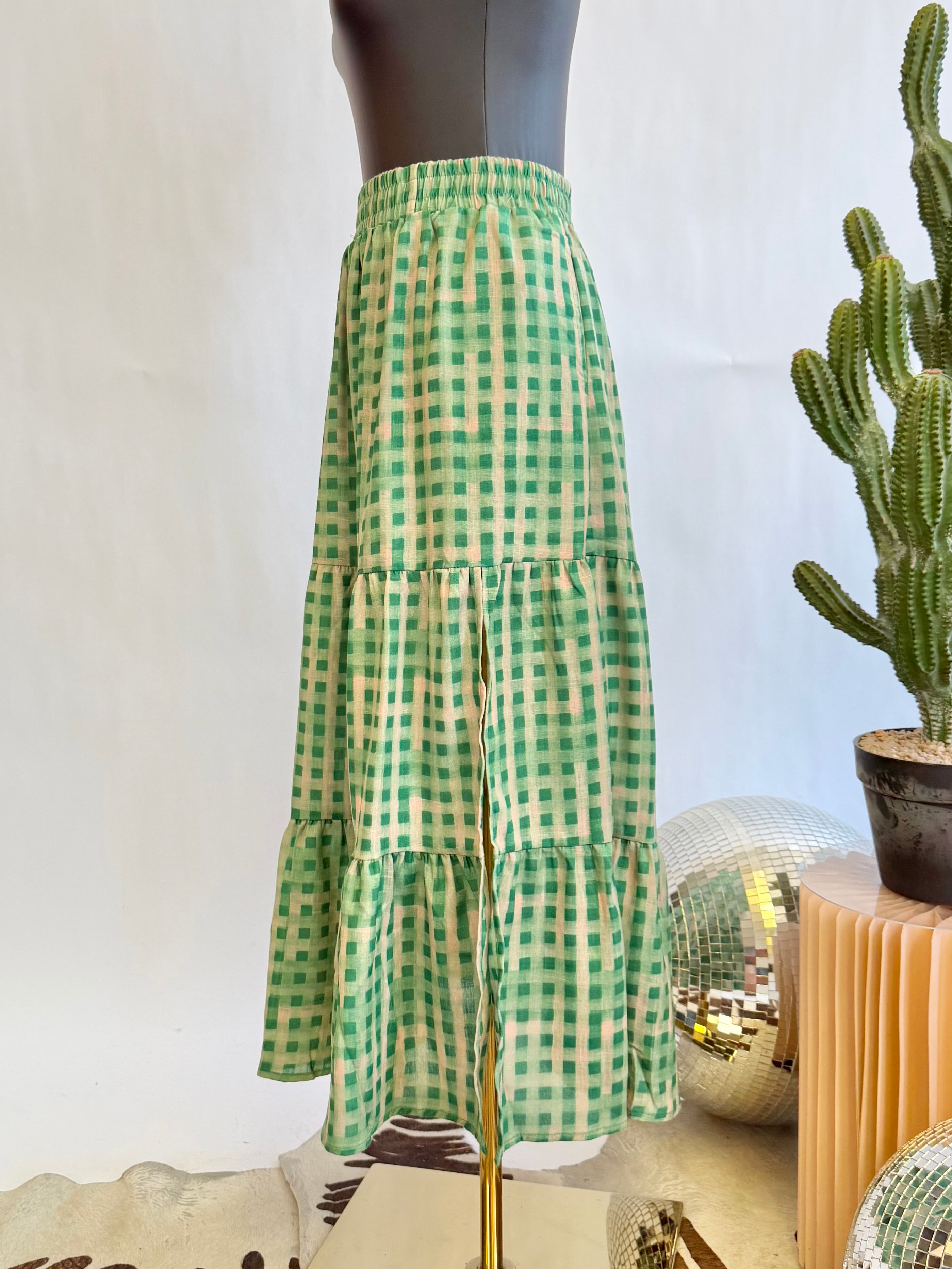 The Leighton Gingham Skirt