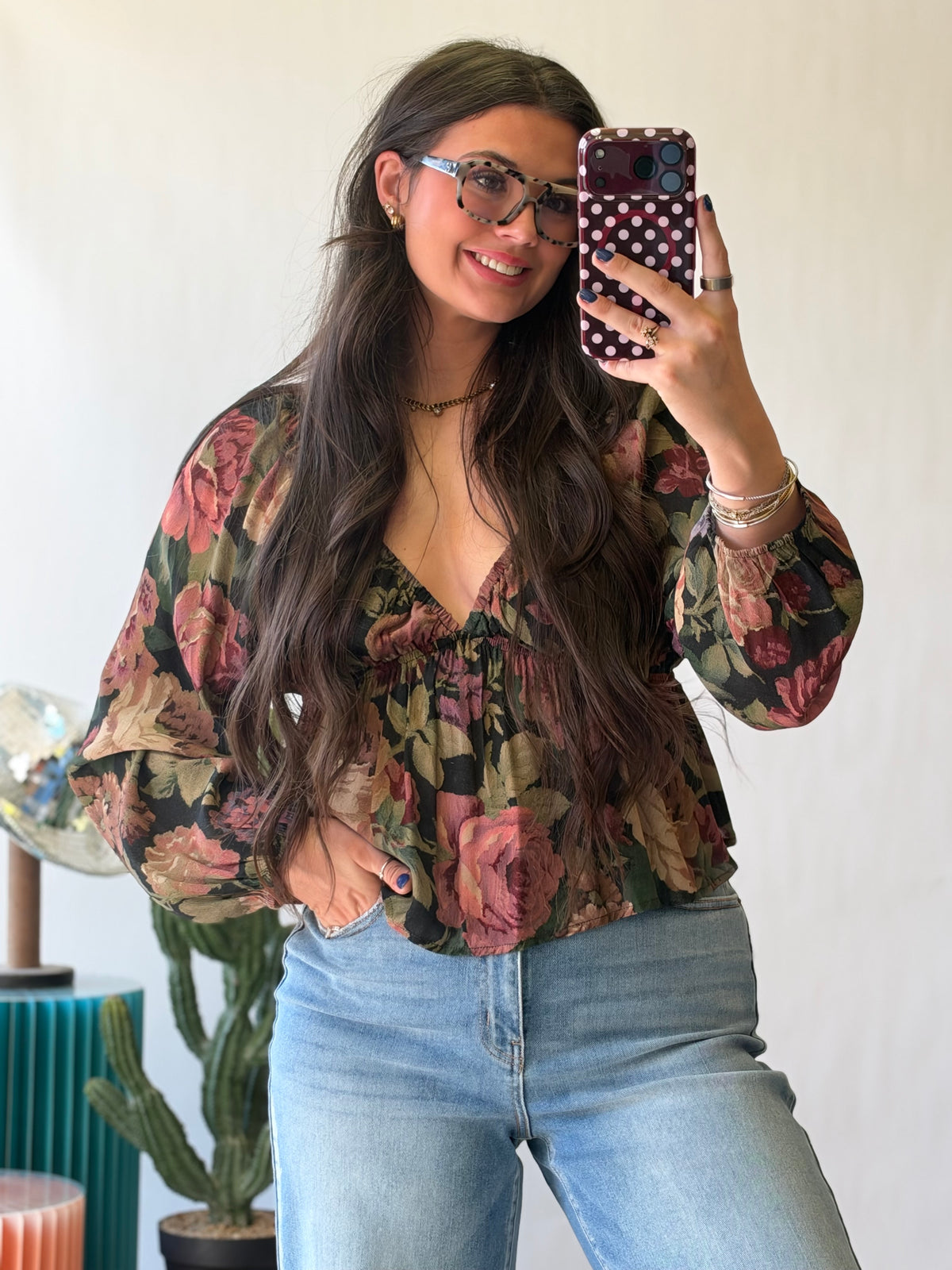 The Autumn Muse Floral Top