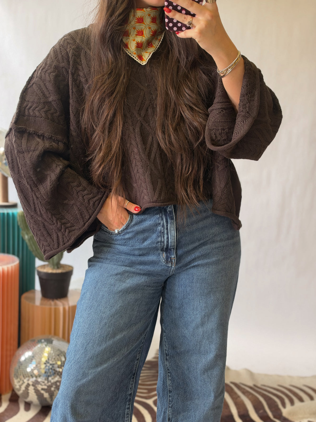 The Cocoa Cable Knit Sweater