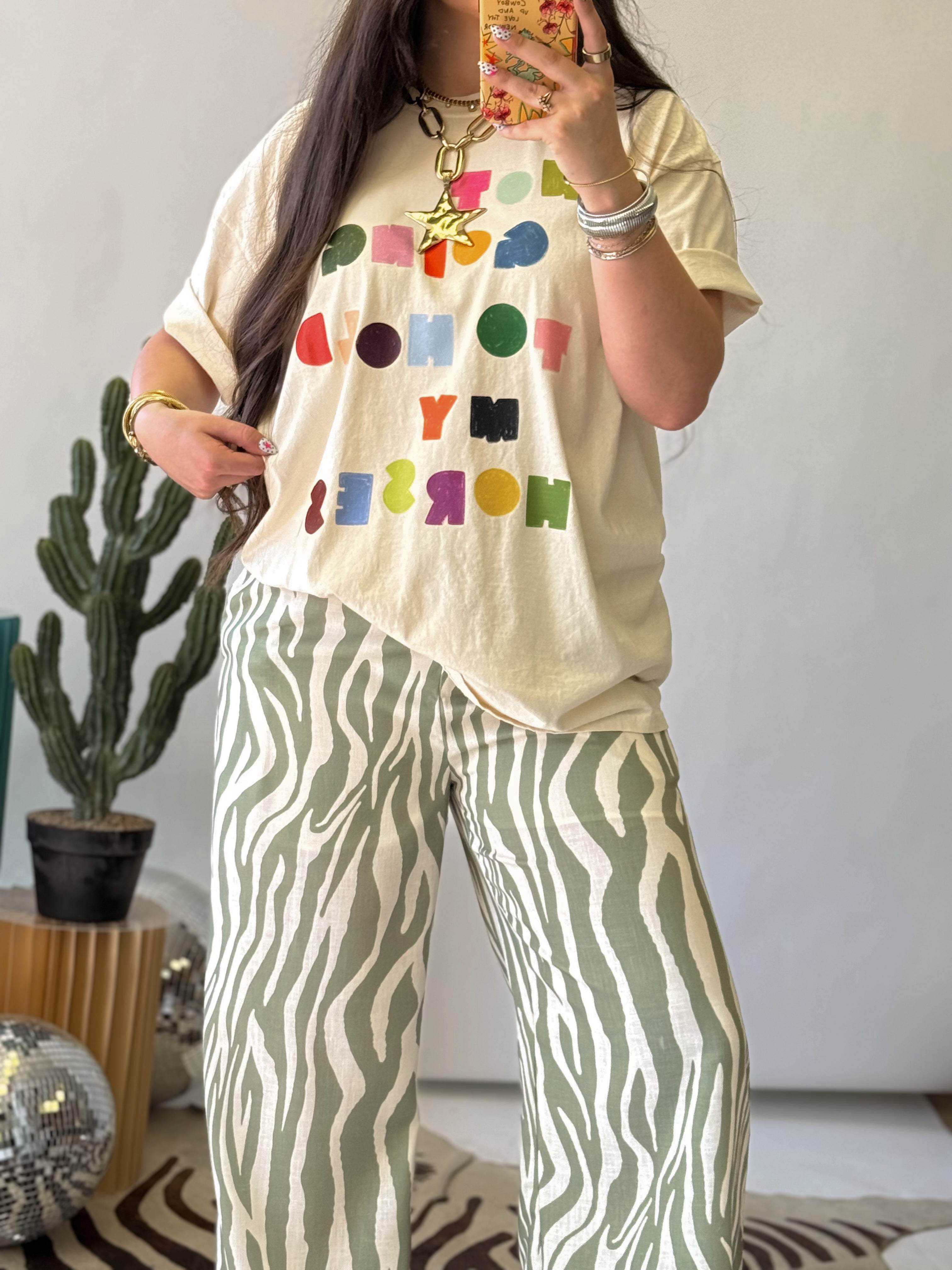 The Not Gonna Hold My Horses Tee