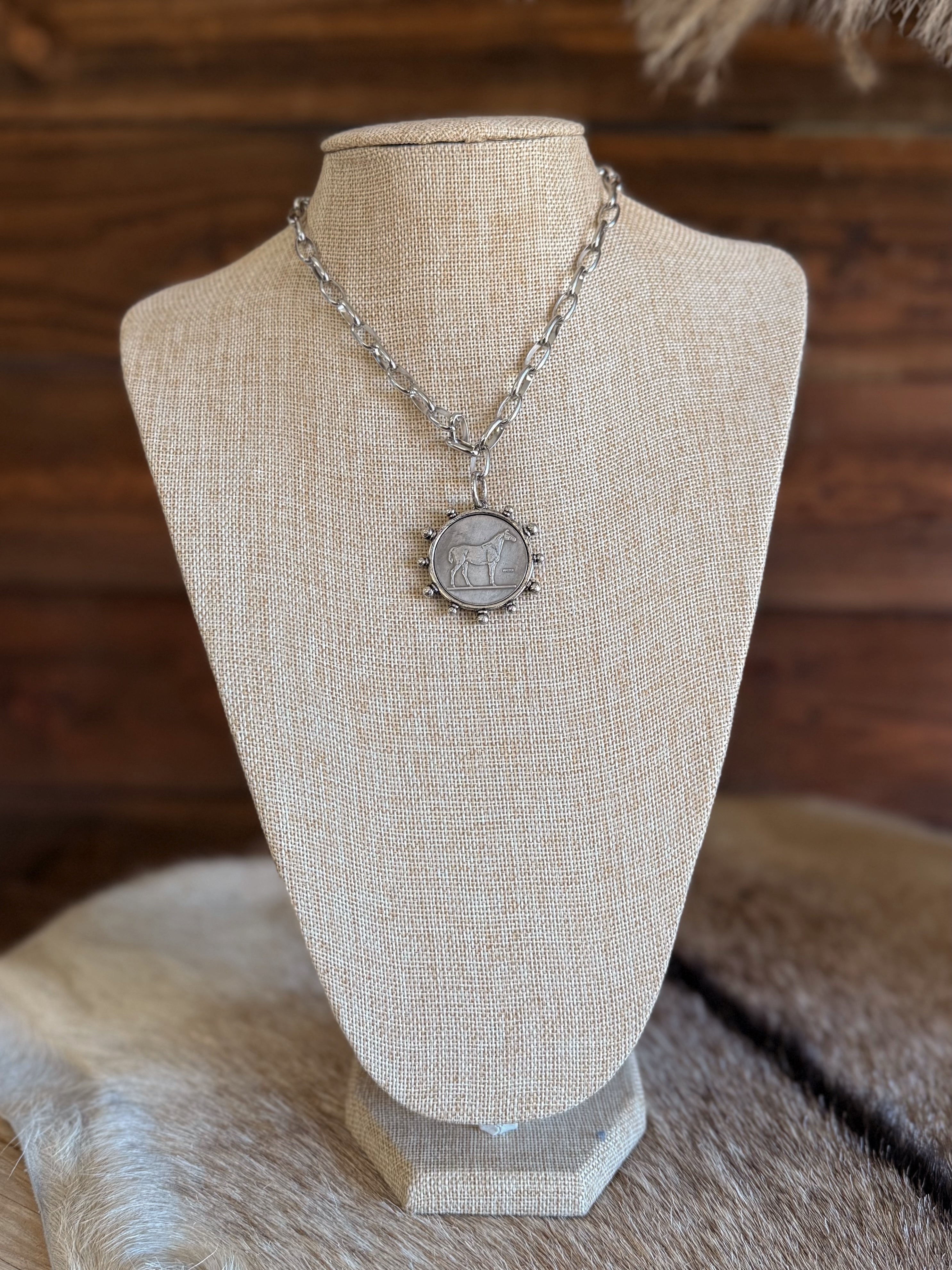 The Heritage Horse Coin Necklace
