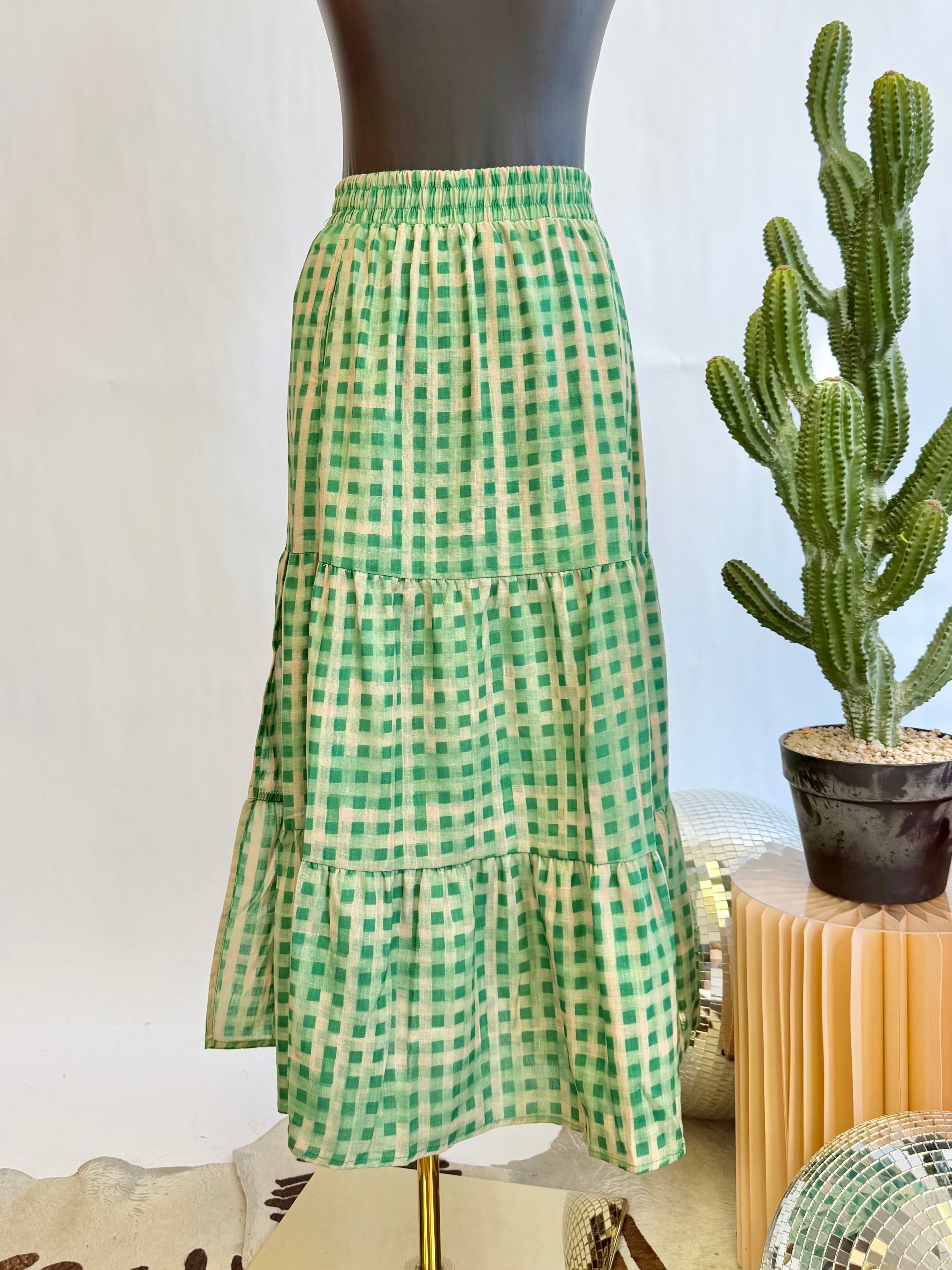 The Leighton Gingham Skirt