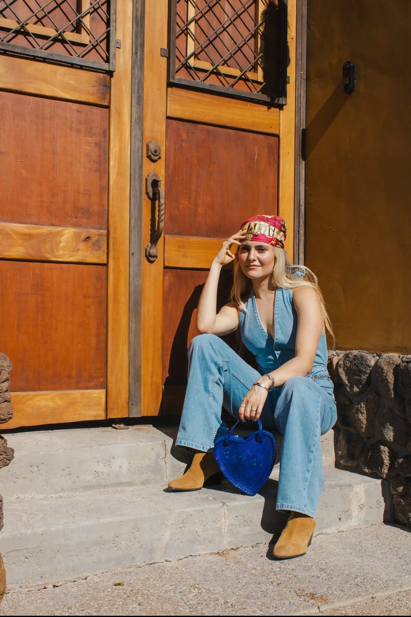 The Adela Leather Heart Purse