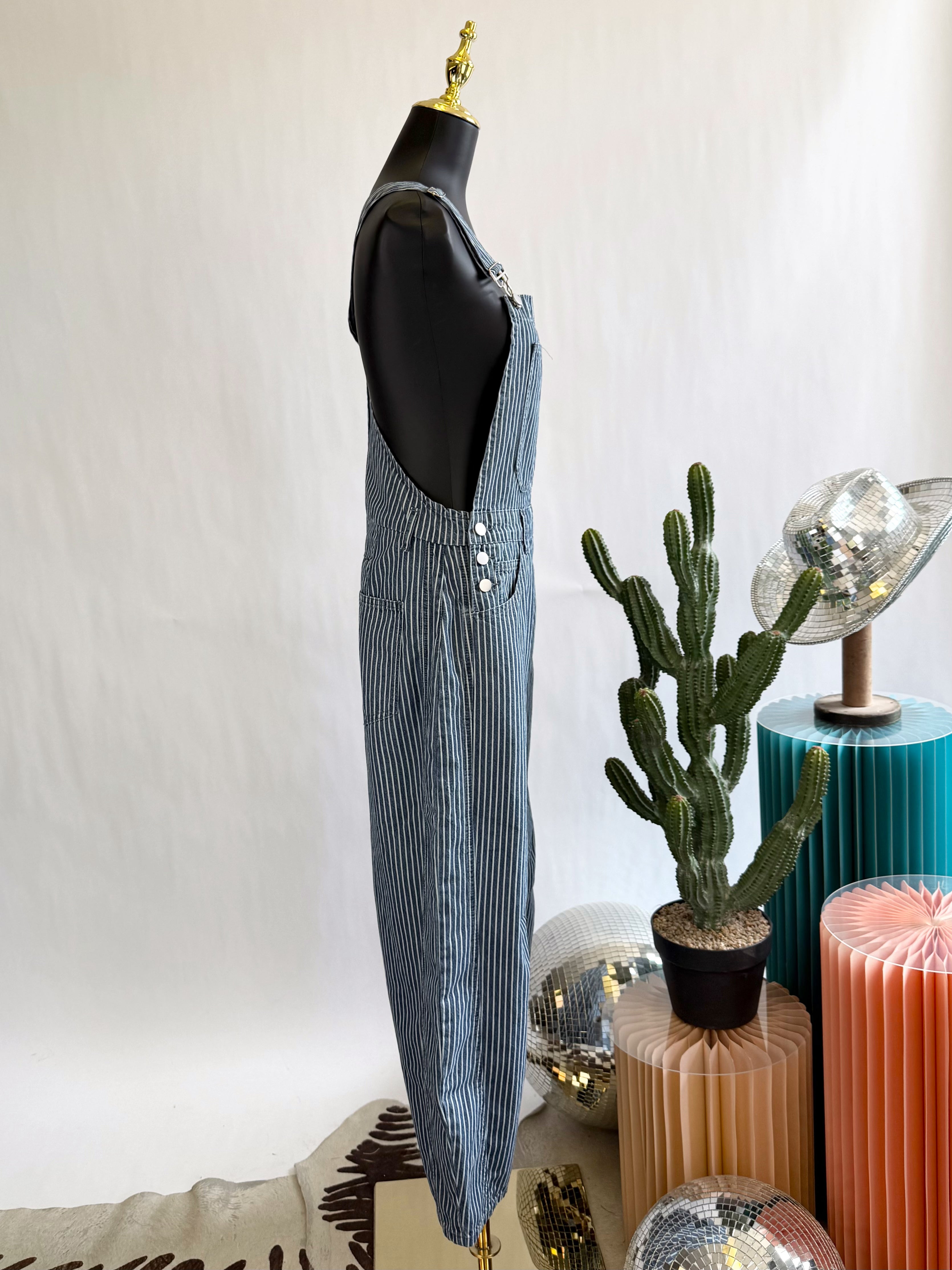 The Railroad Stripe Overalls