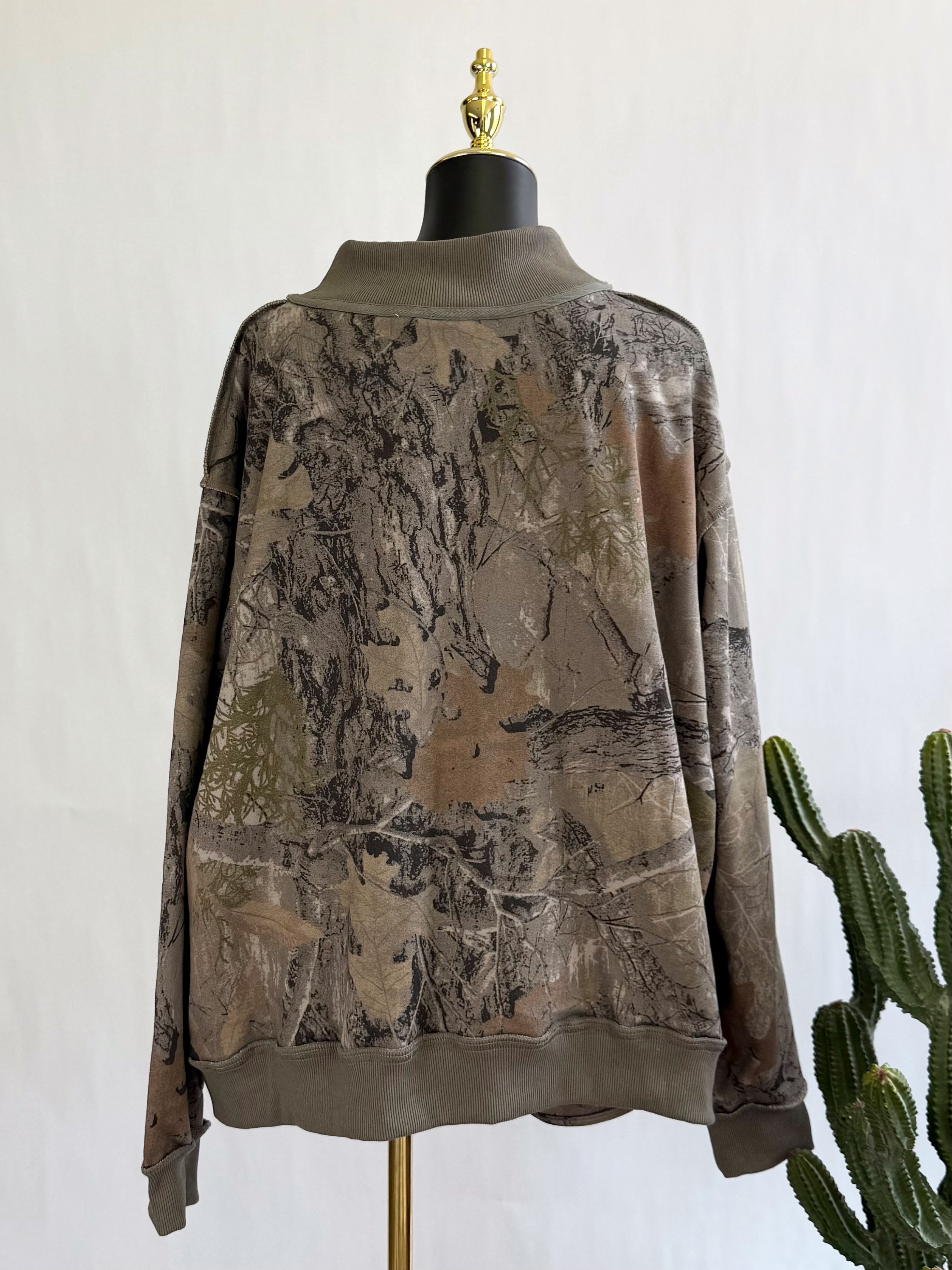 The Backwoods Realtree Mock Neck Sweatshirt