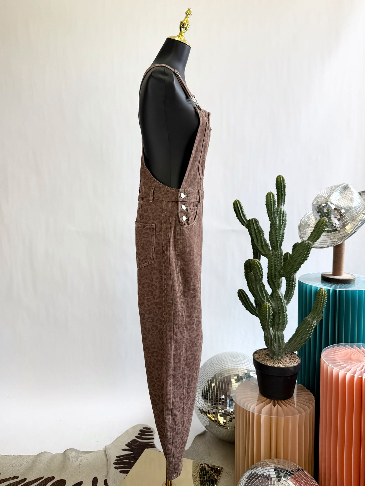 The Roam Free Leopard Overalls