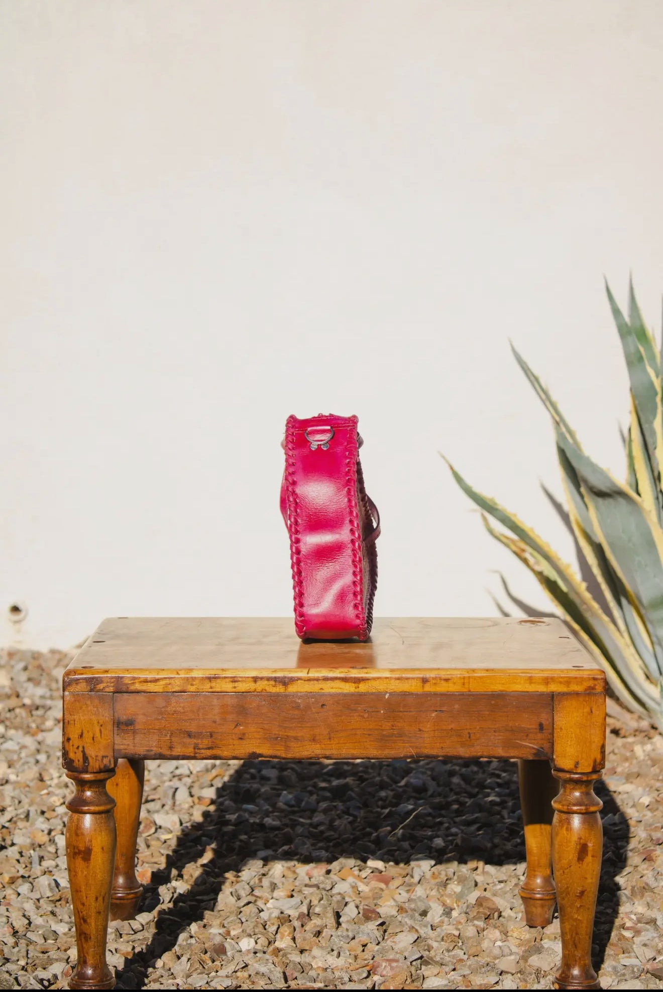 The Adela Leather Heart Purse