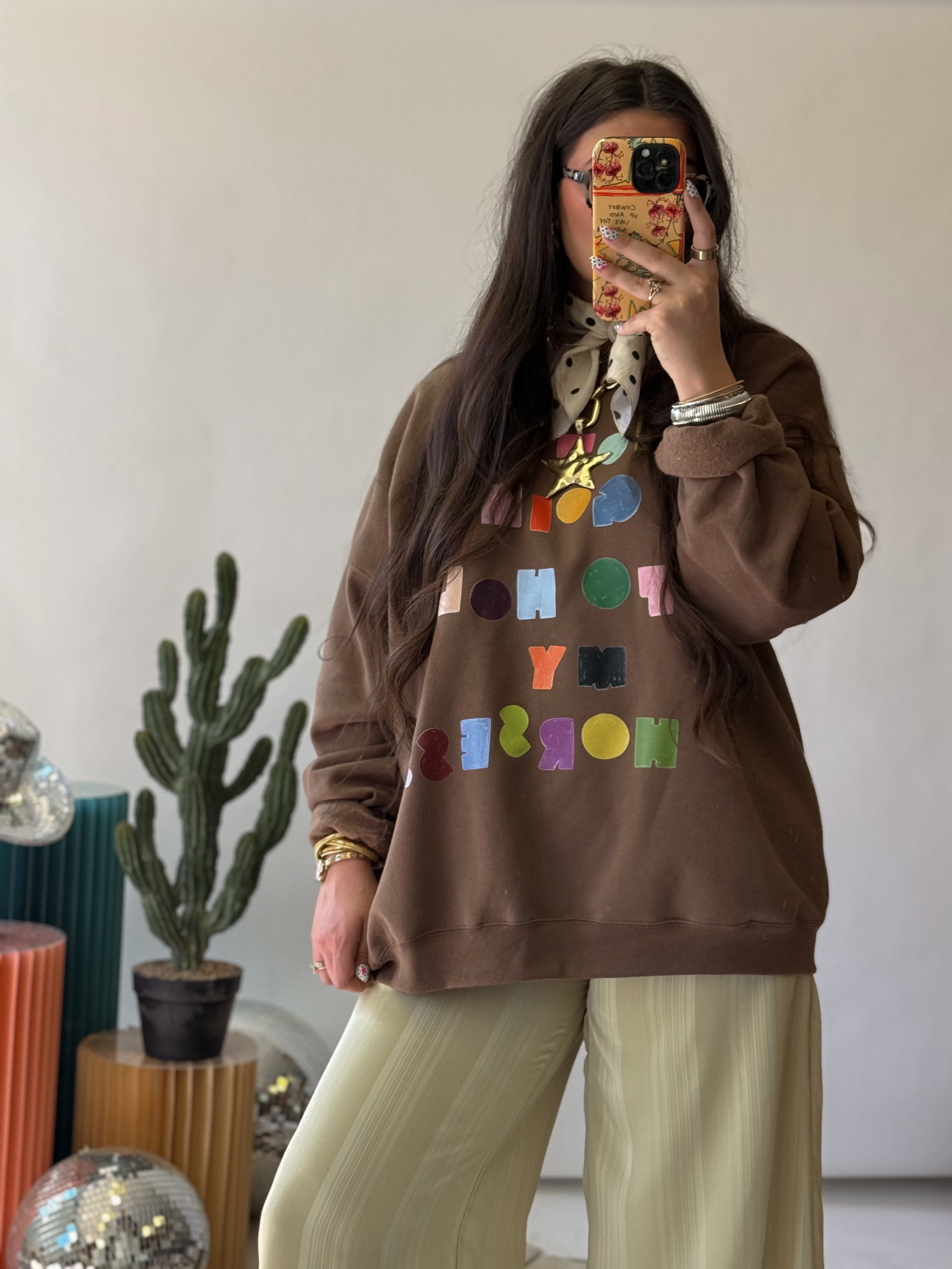 The Not Gonna Hold My Horses Sweatshirt