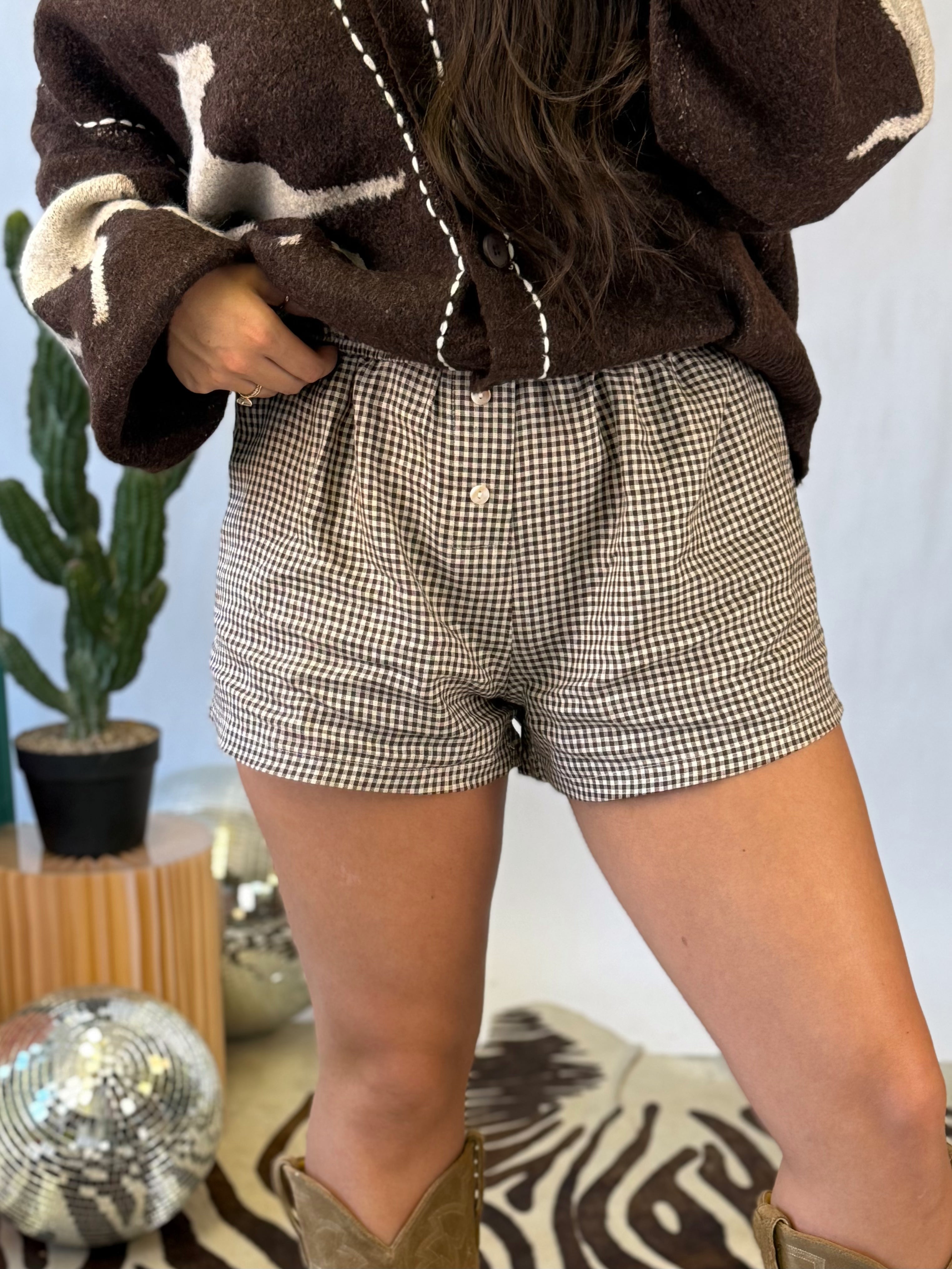 The Maple Gingham Boxer Shorts