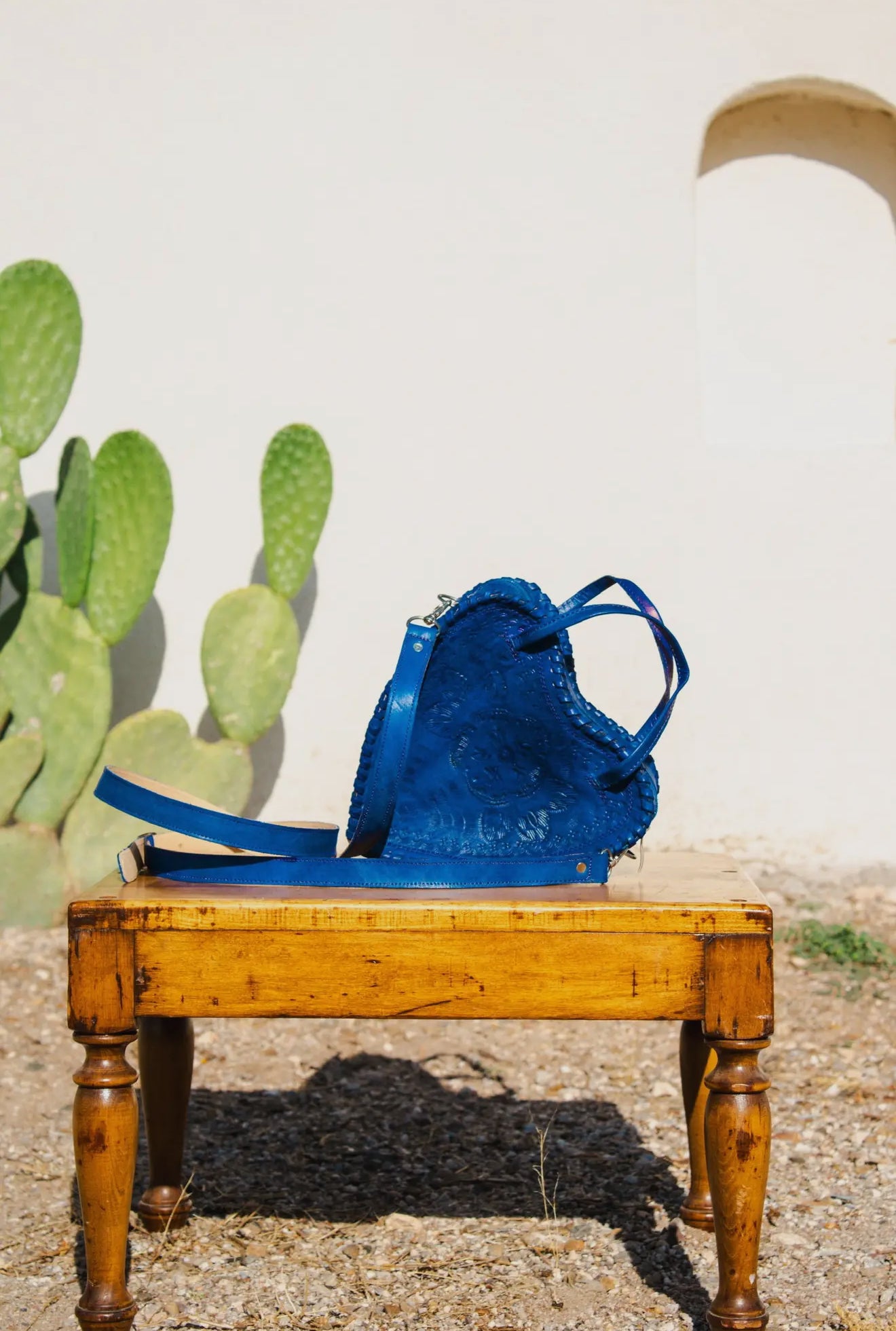 The Adela Leather Heart Purse