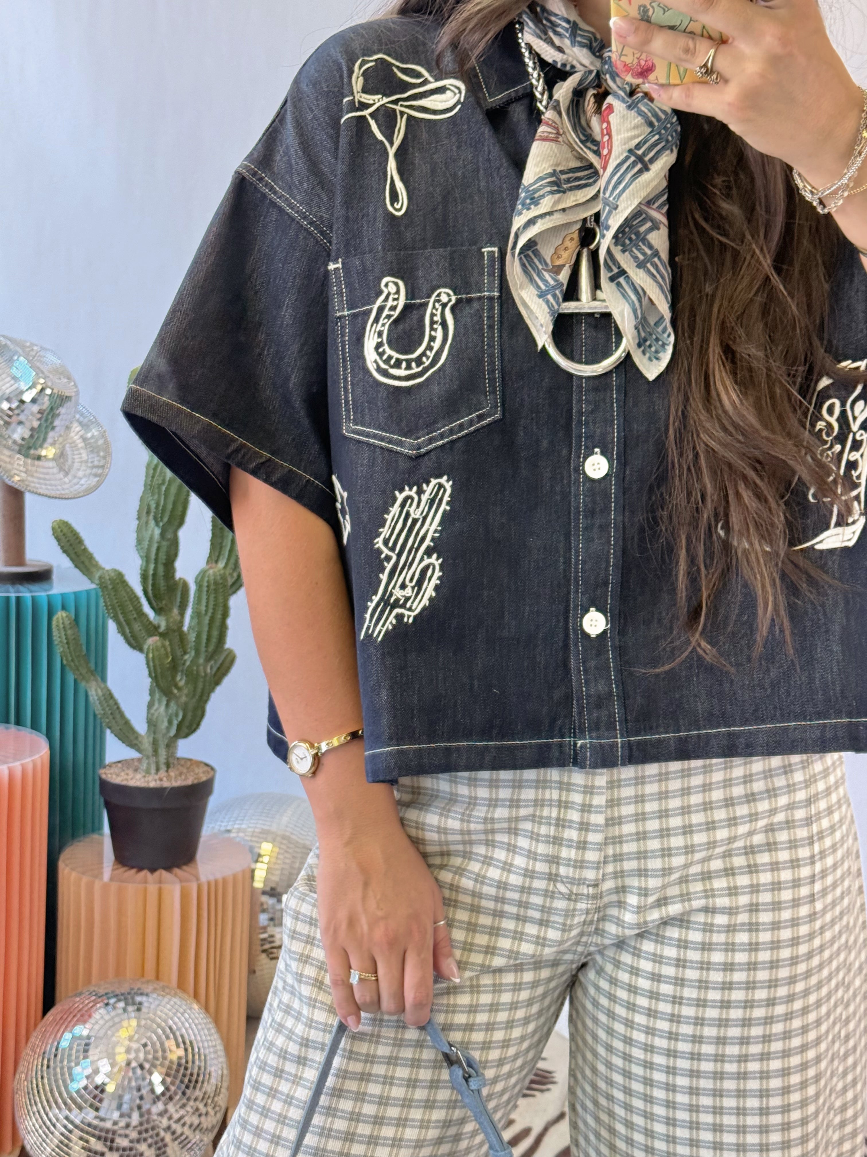 The Trailhand Denim Top