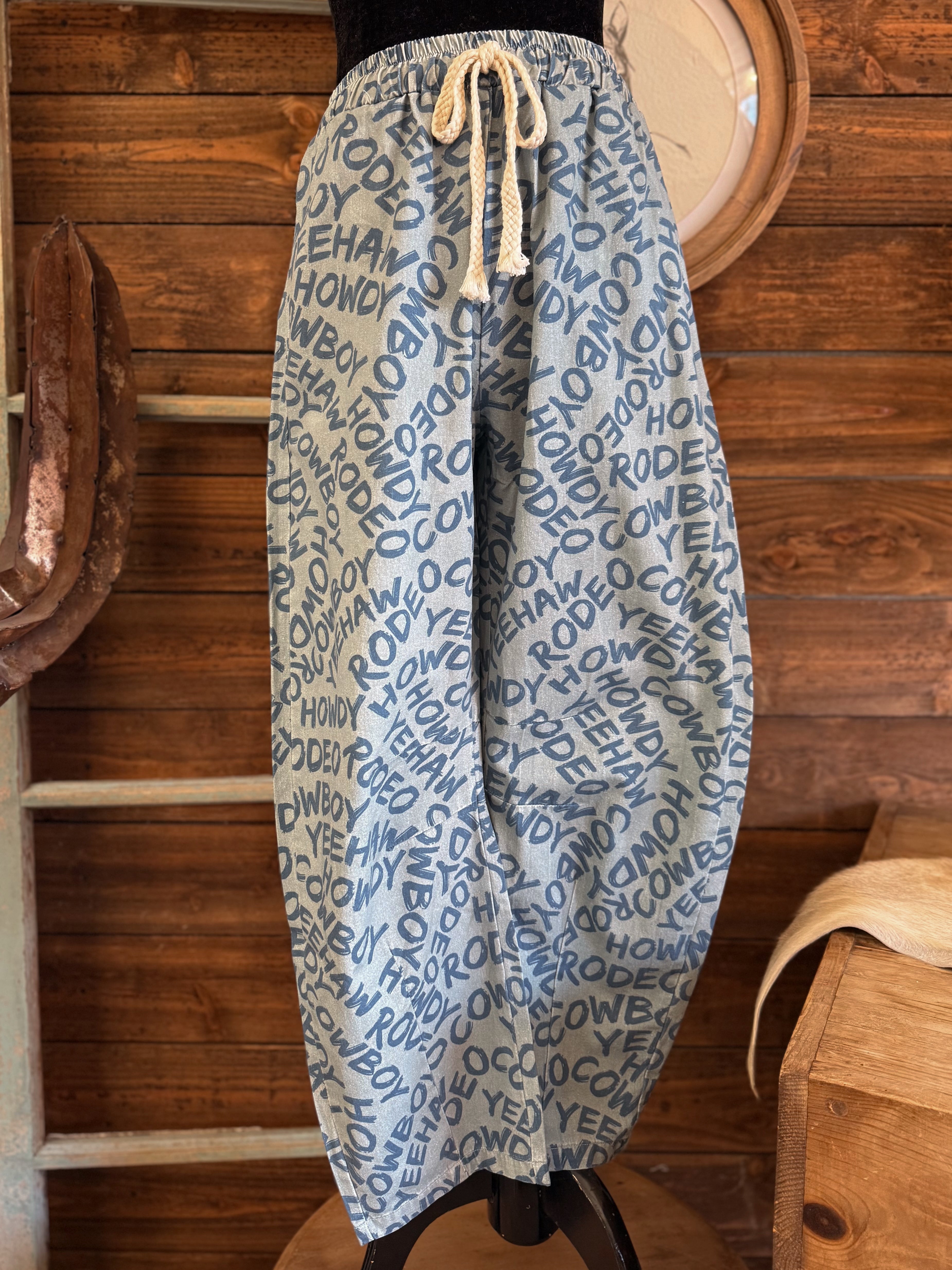 The Cowboy Barrel Pants - Restock