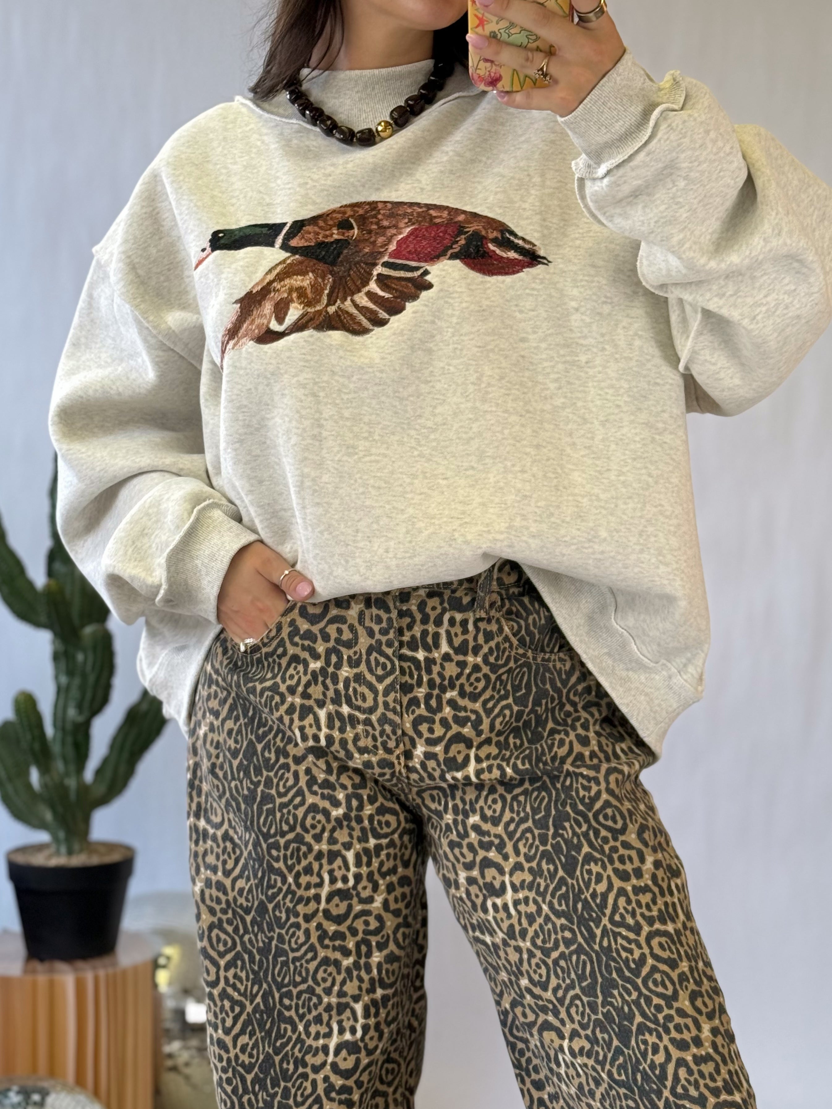 The Duck Creek Mock Neck Sweatshirt