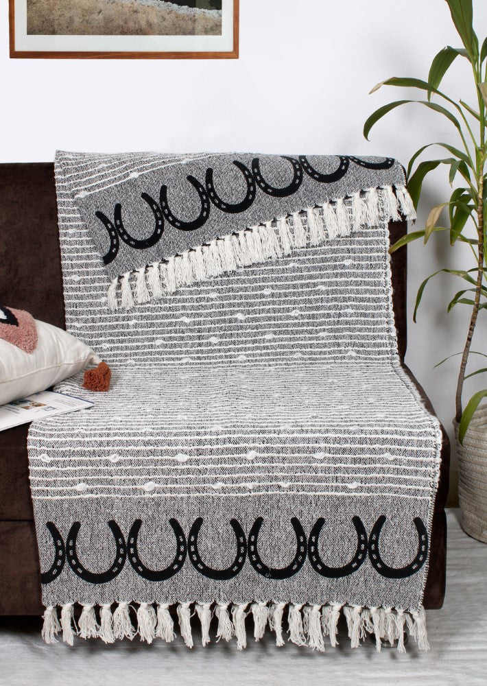 The Horseshoe Throw Blanket