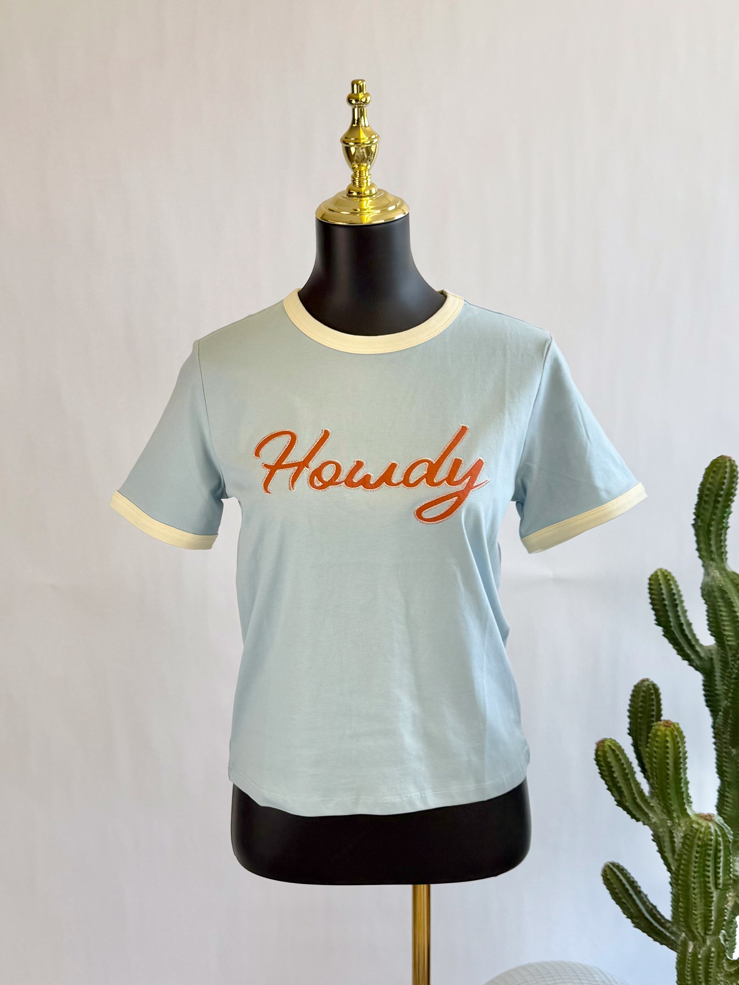 The Howdy Darling Ringer Tee
