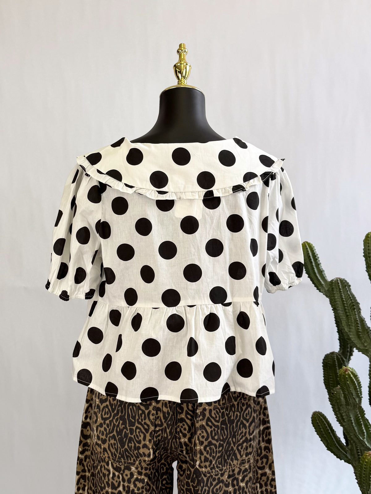 The Darling Dot Peter Pan Blouse