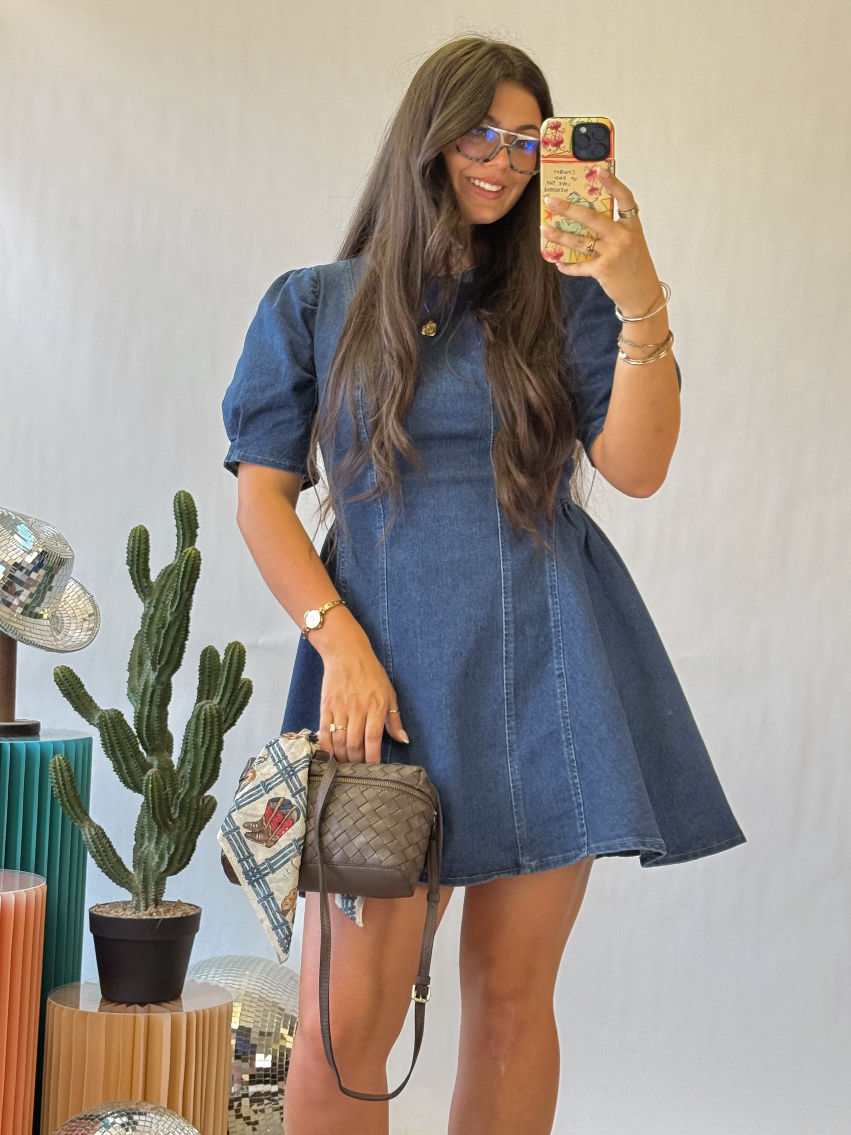 The Denim Darling Mini Dress