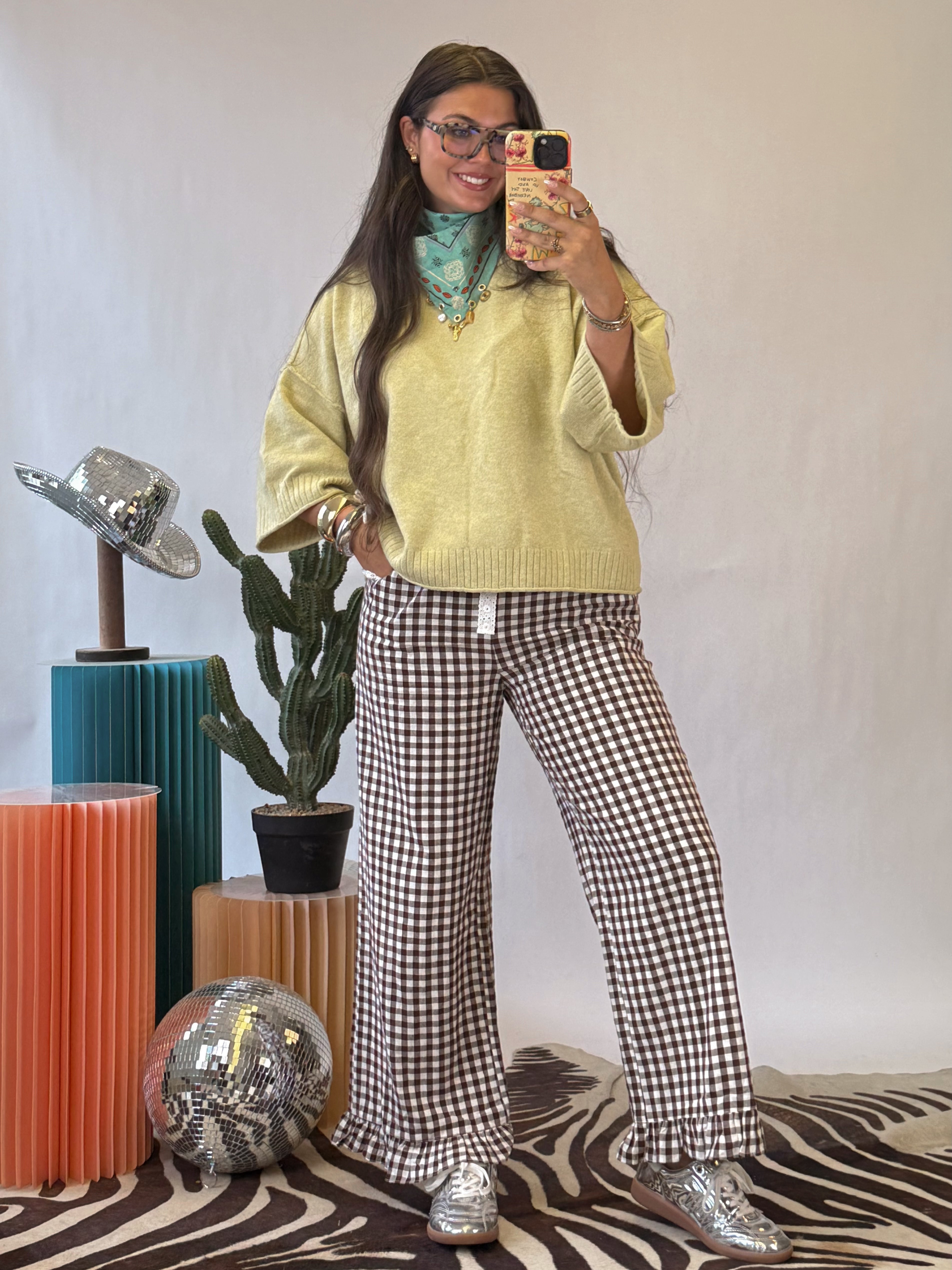 The Gingham Ruffle Pants