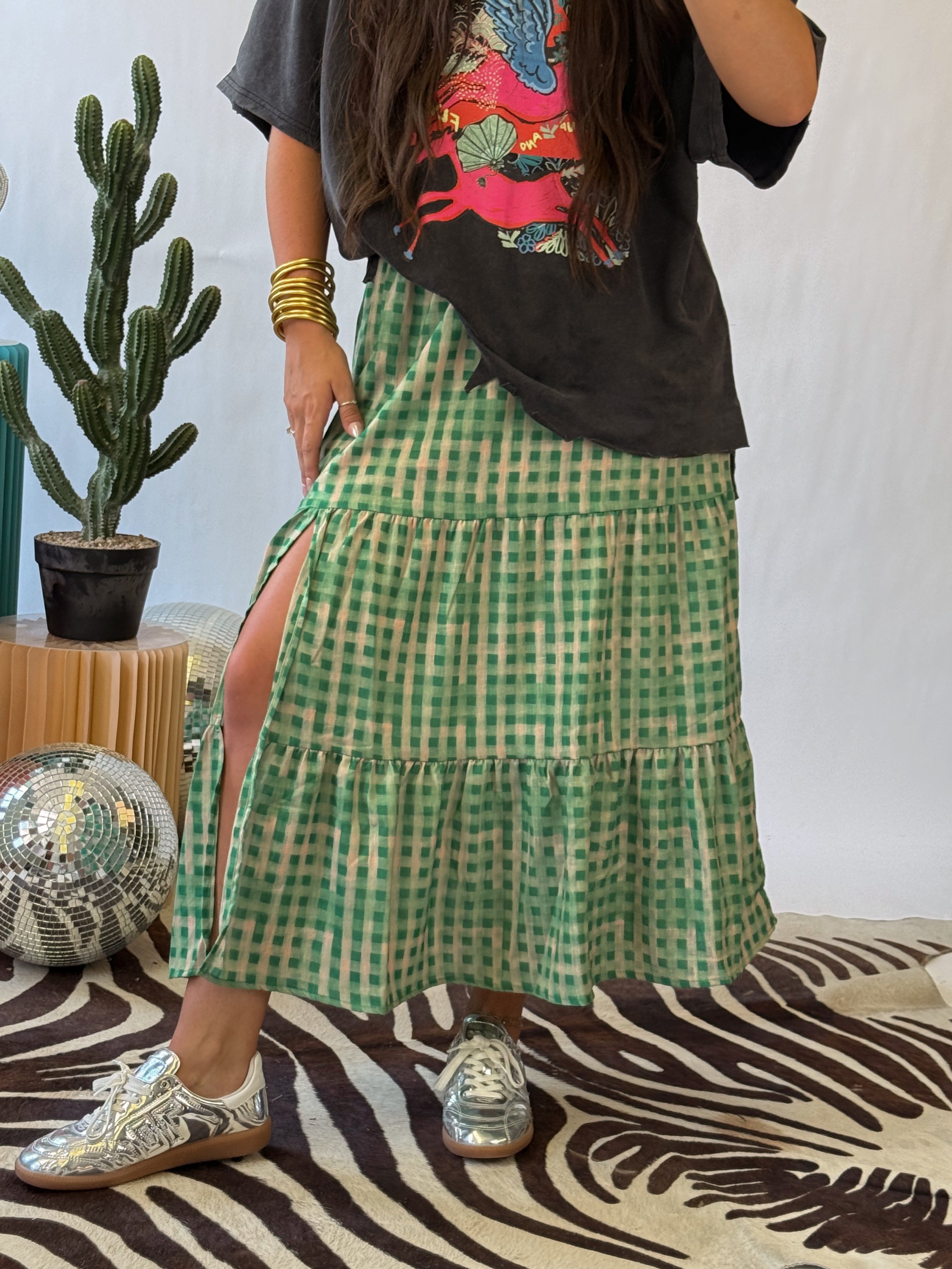 The Leighton Gingham Skirt