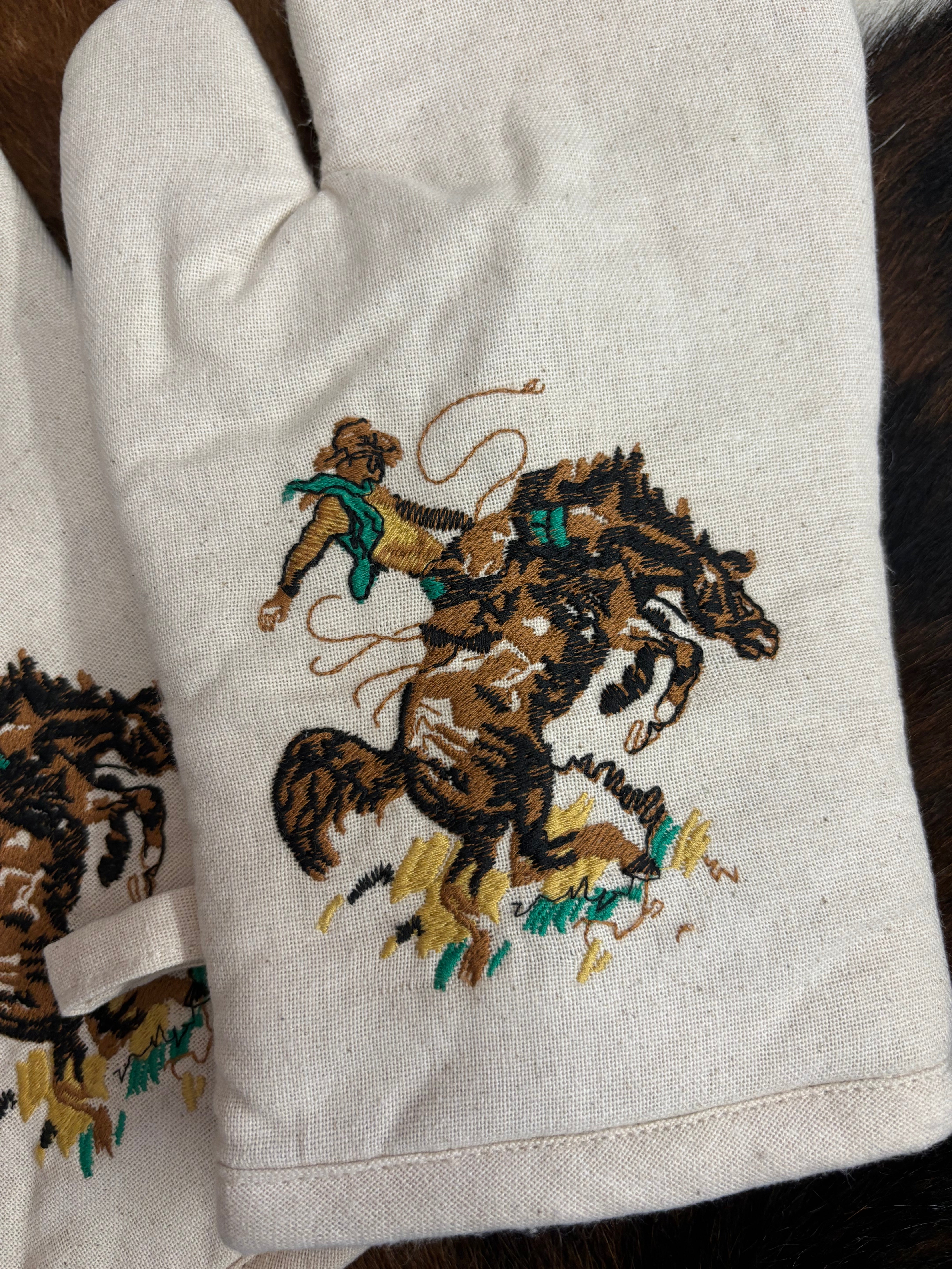 The Bronc Buster Oven Mitt