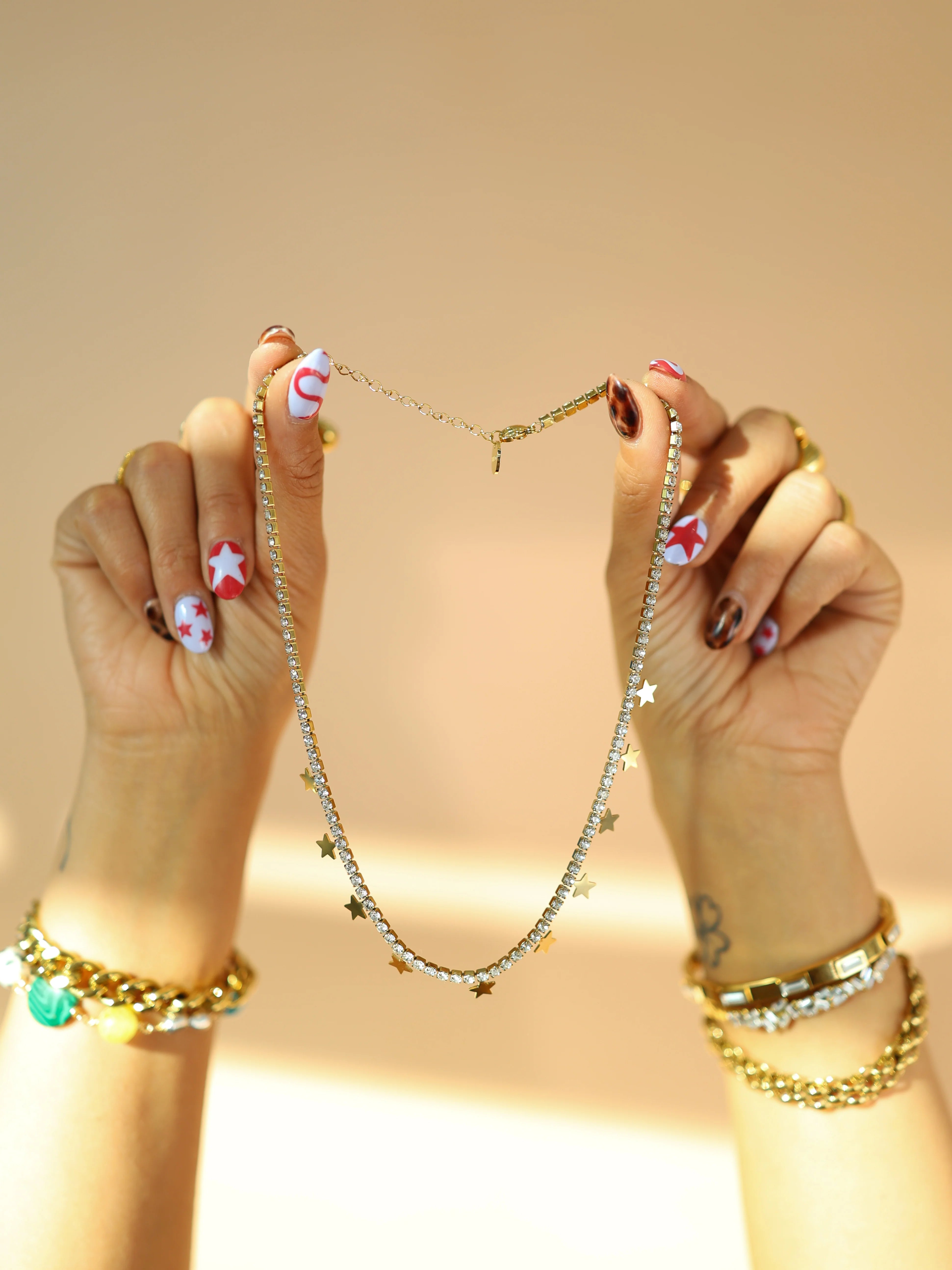 Juliette Star Charm Tennis Necklace