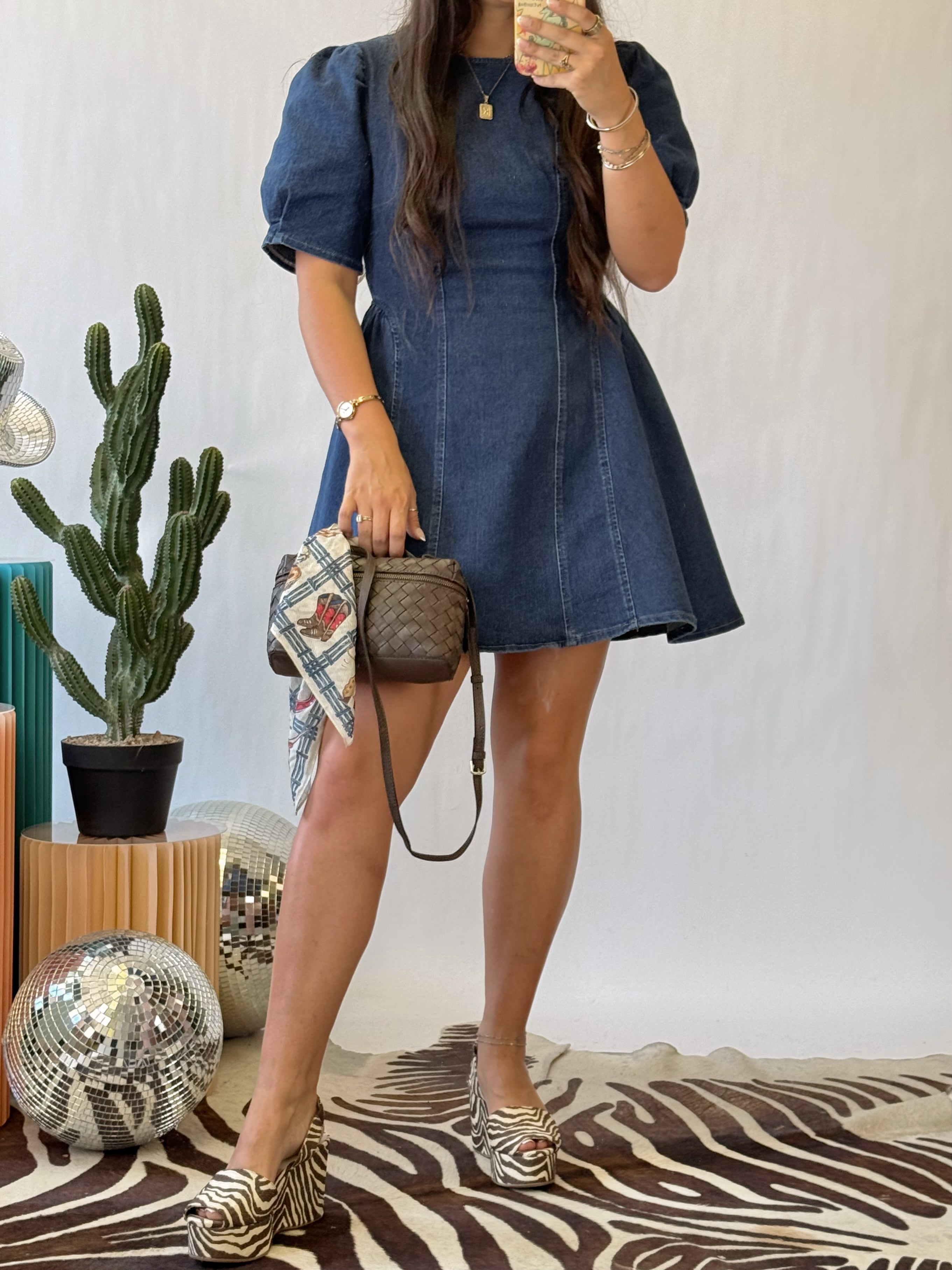 The Denim Darling Mini Dress