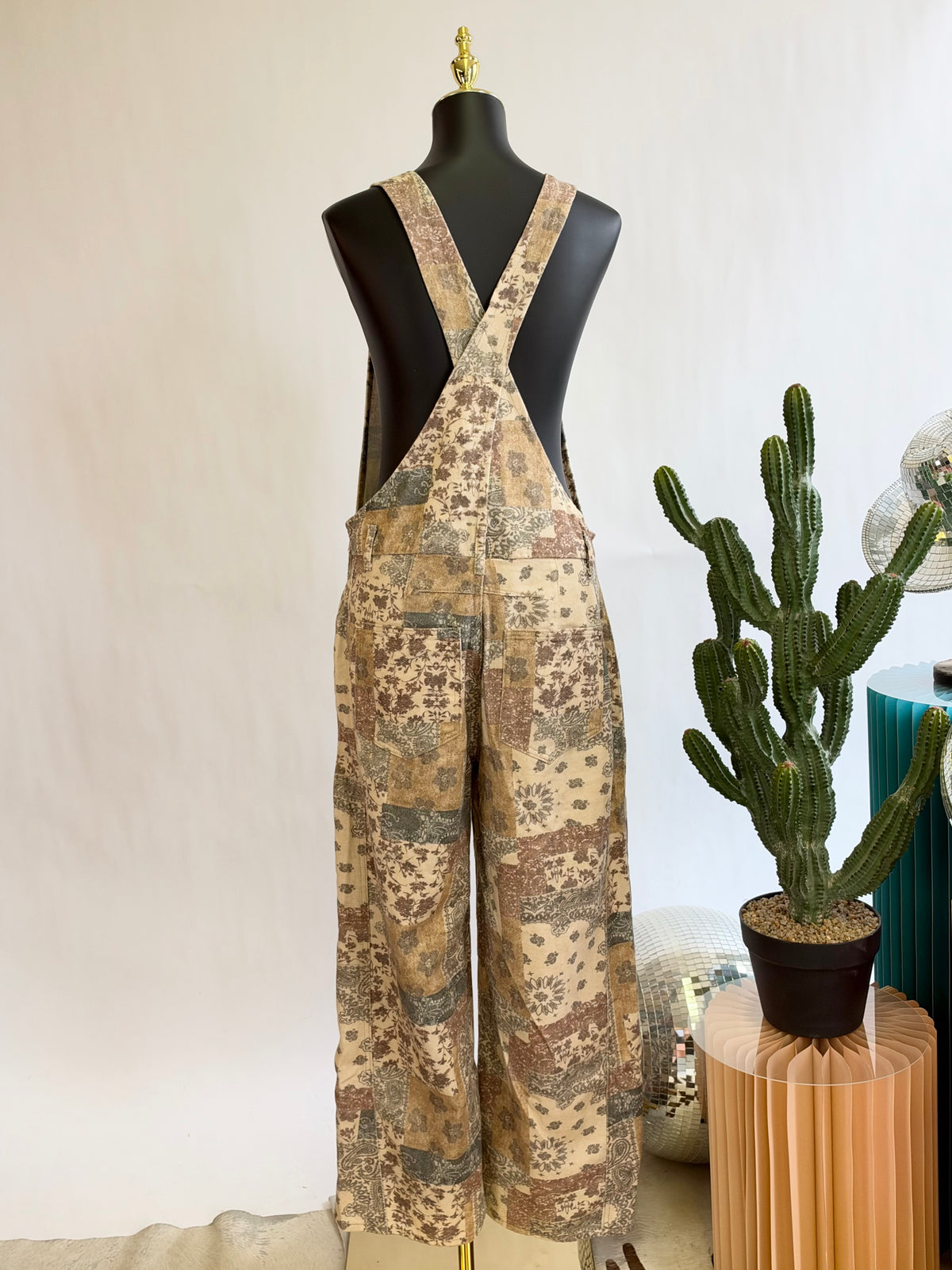 The Paisley Fall Barrel Overalls