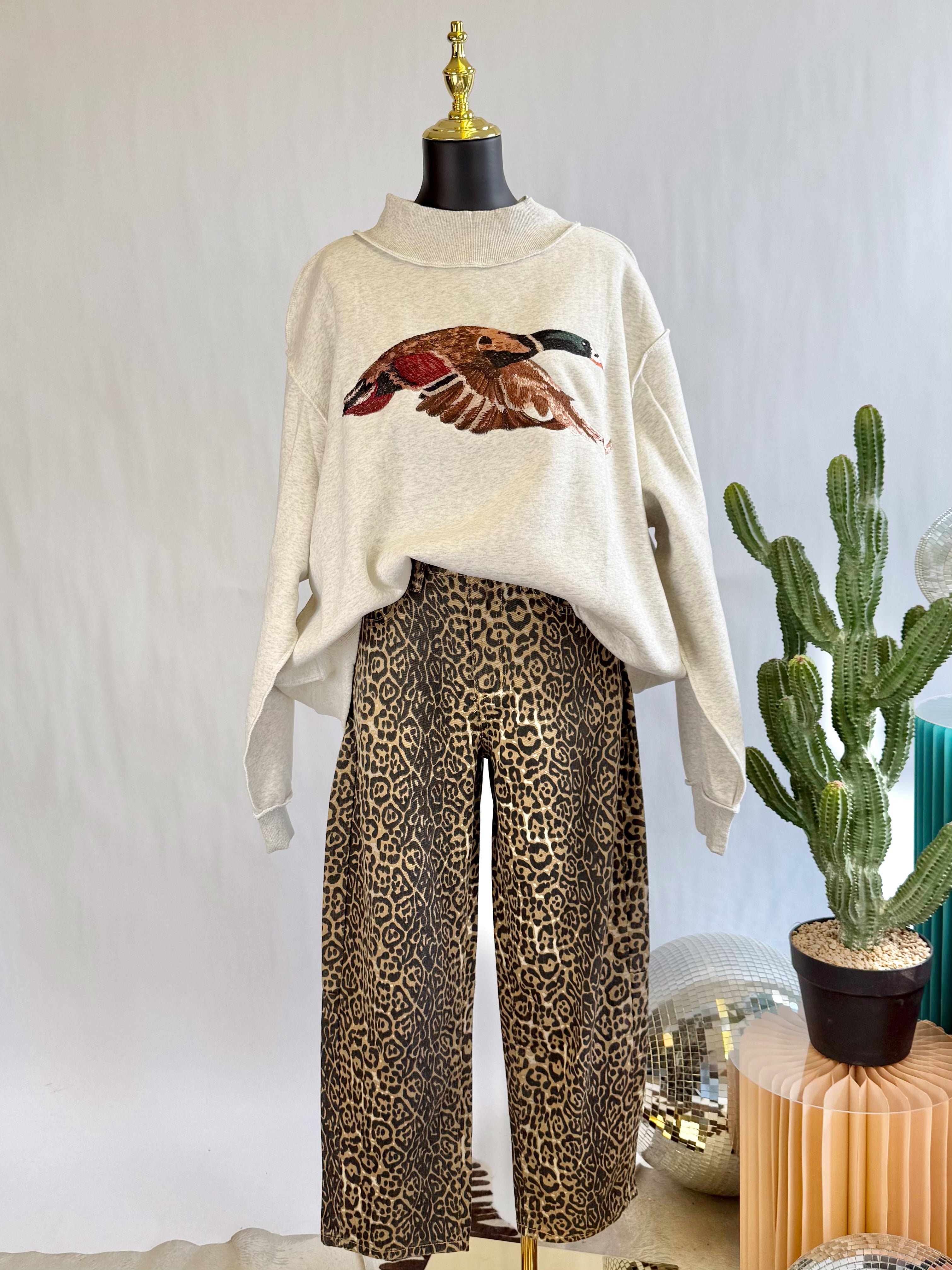 The Duck Creek Mock Neck Sweatshirt