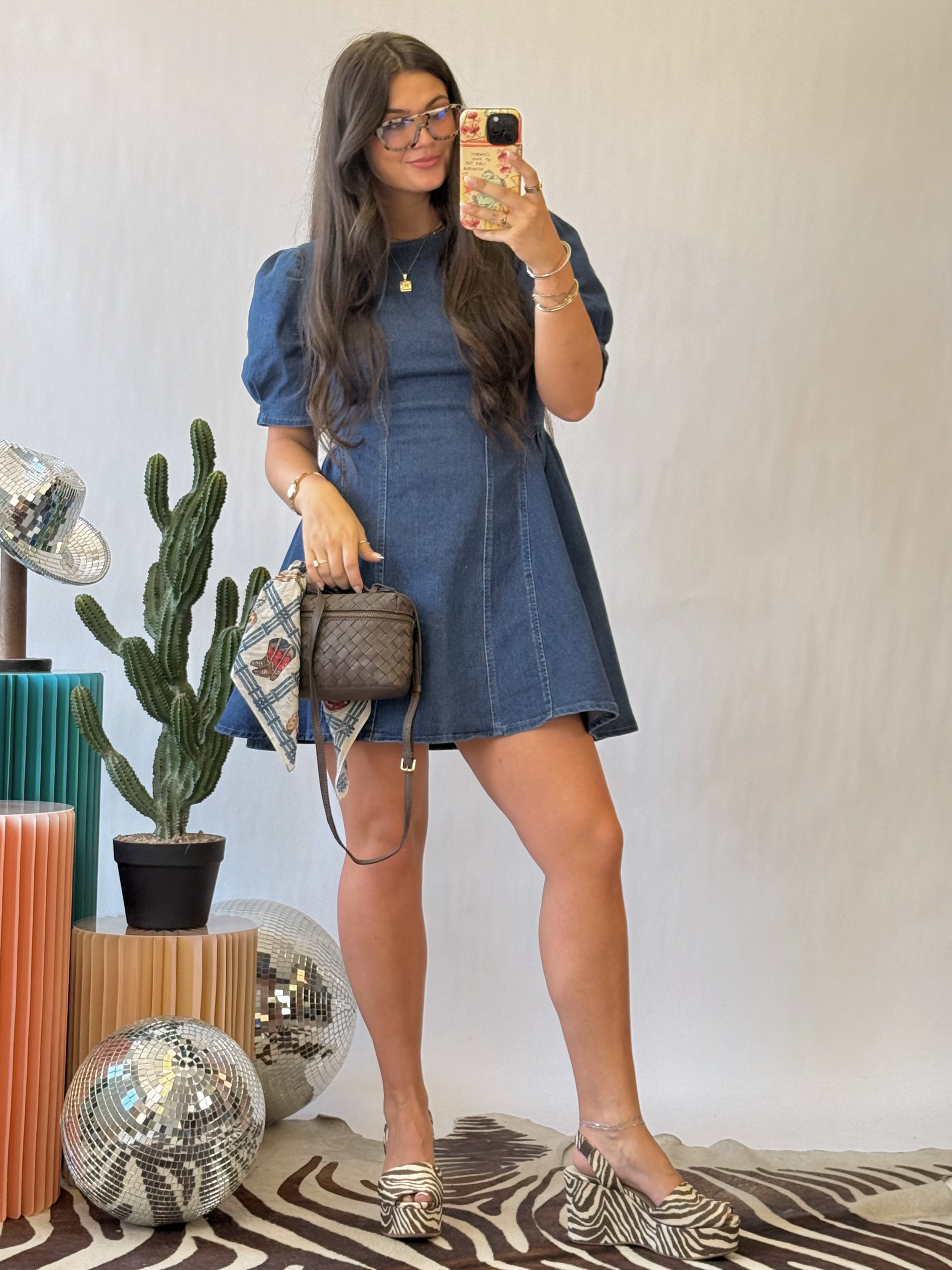 The Denim Darling Mini Dress
