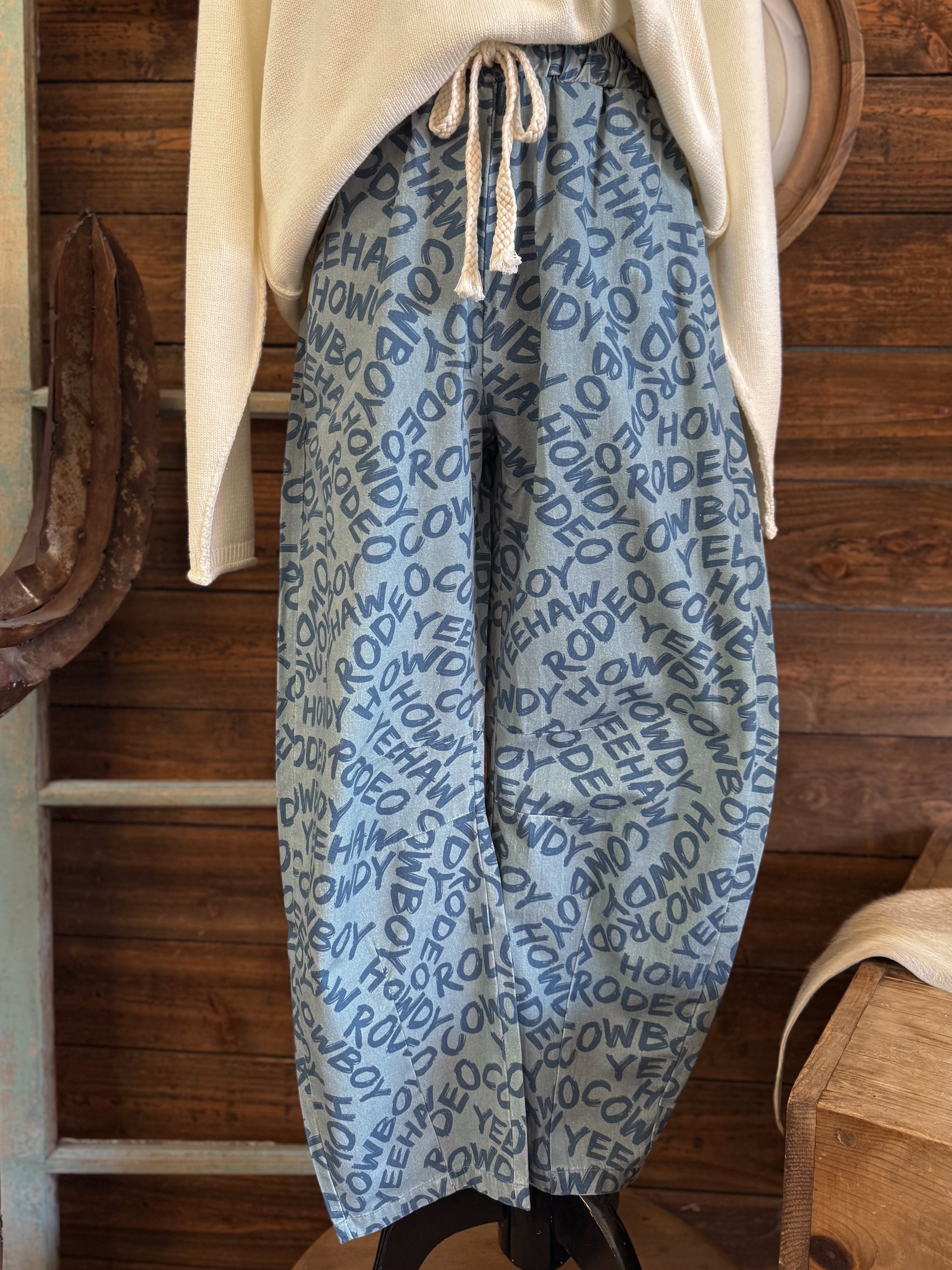 The Cowboy Barrel Pants - Restock