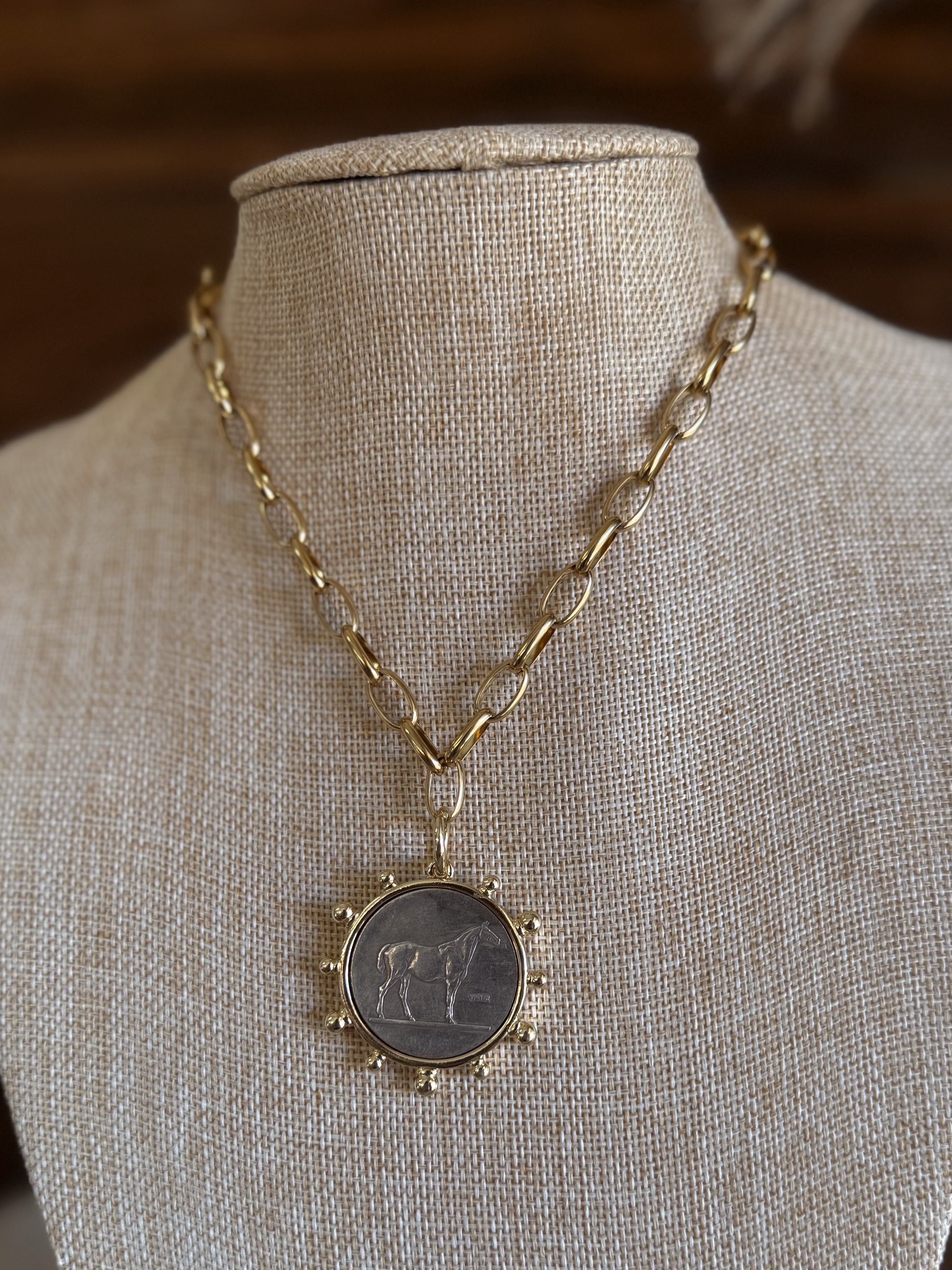 The Heritage Horse Coin Necklace