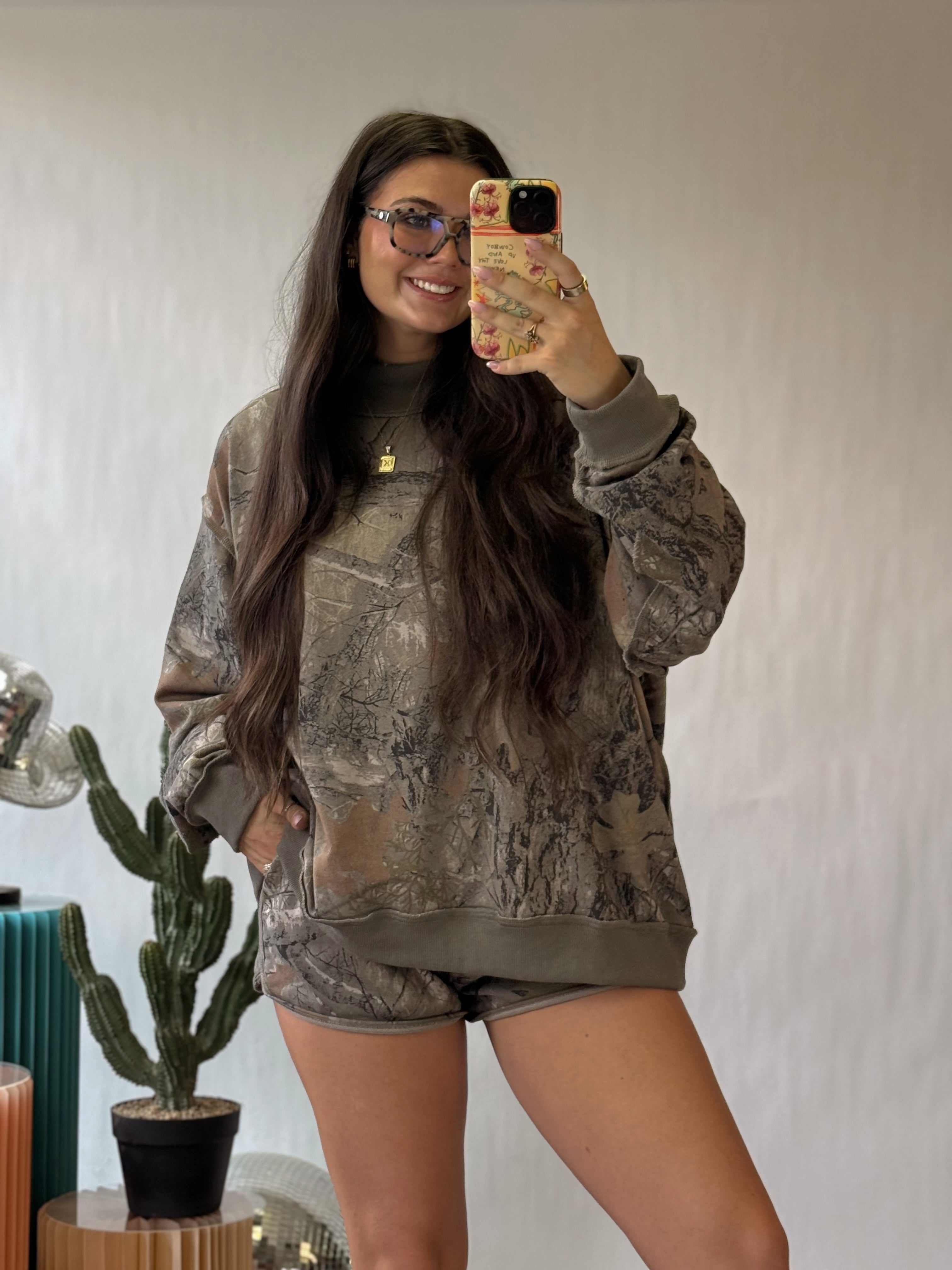 The Backwoods Realtree Mock Neck Sweatshirt