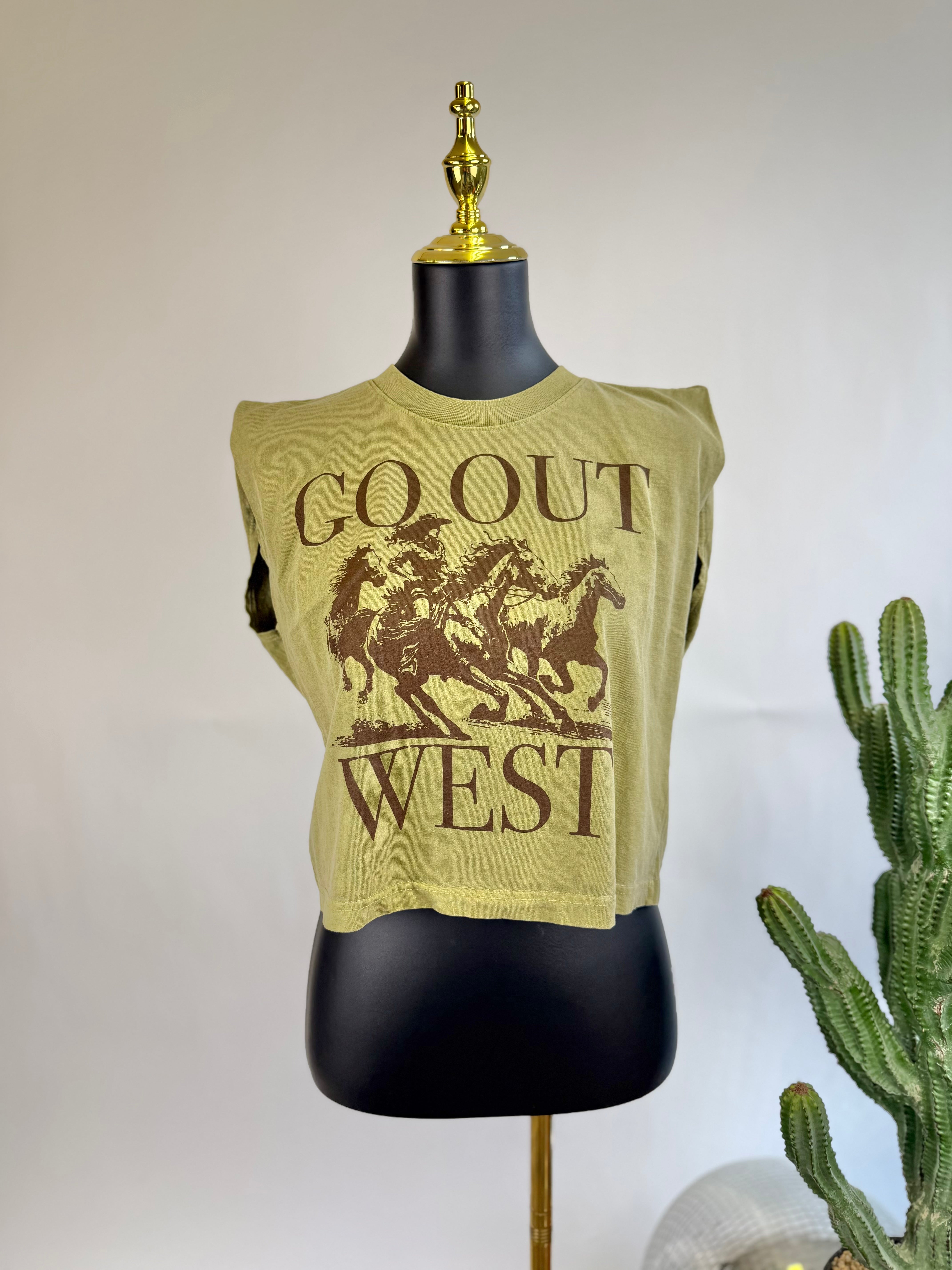 The Go Out West Muscle Tee