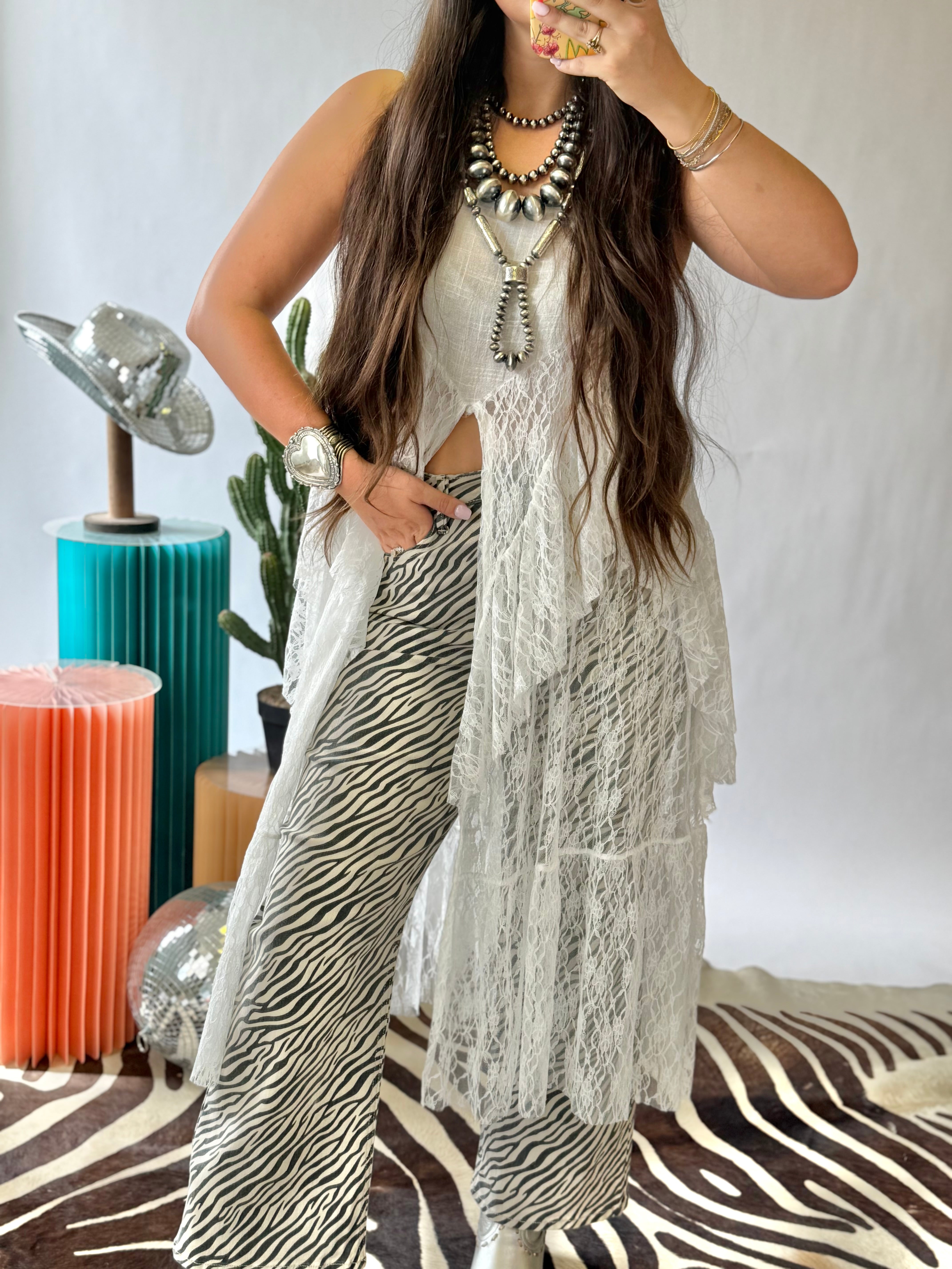 The Ava Zebra Jeans