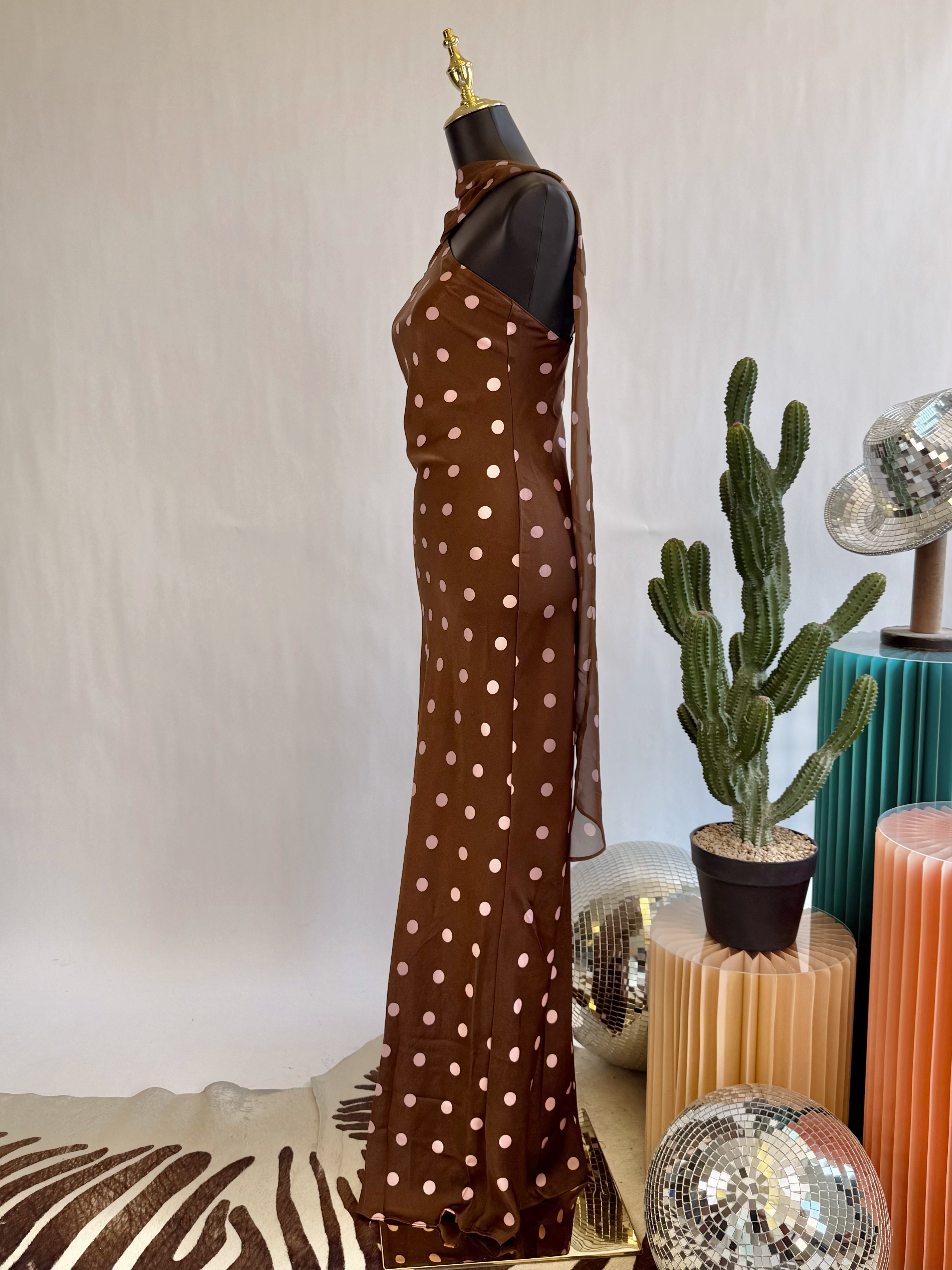 The Sweetheart Scarf Maxi Dress